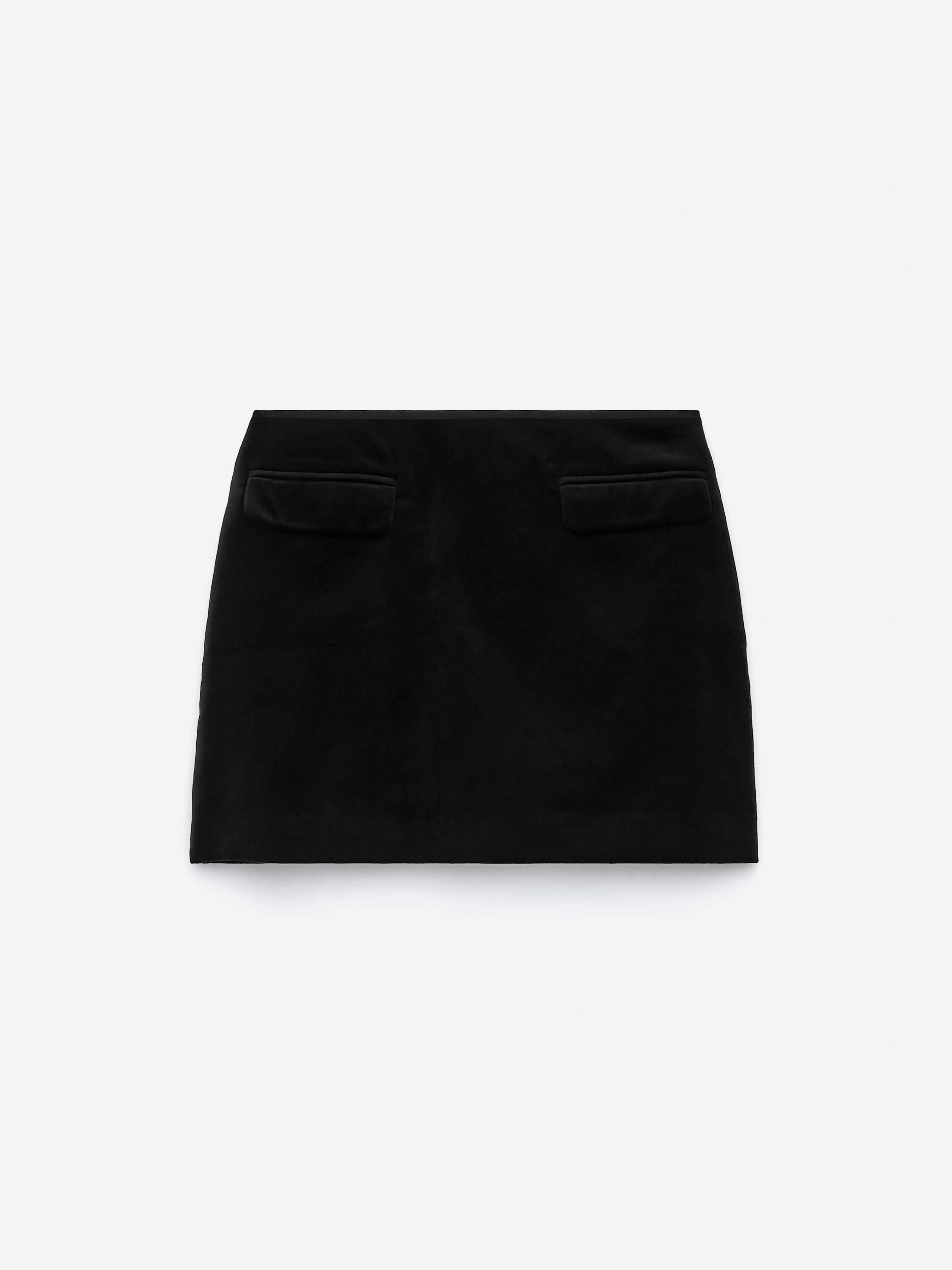Velvet Mini Skirt - Black - Regular fit - Women - StillMedia/DescriptiveStillLife - 2