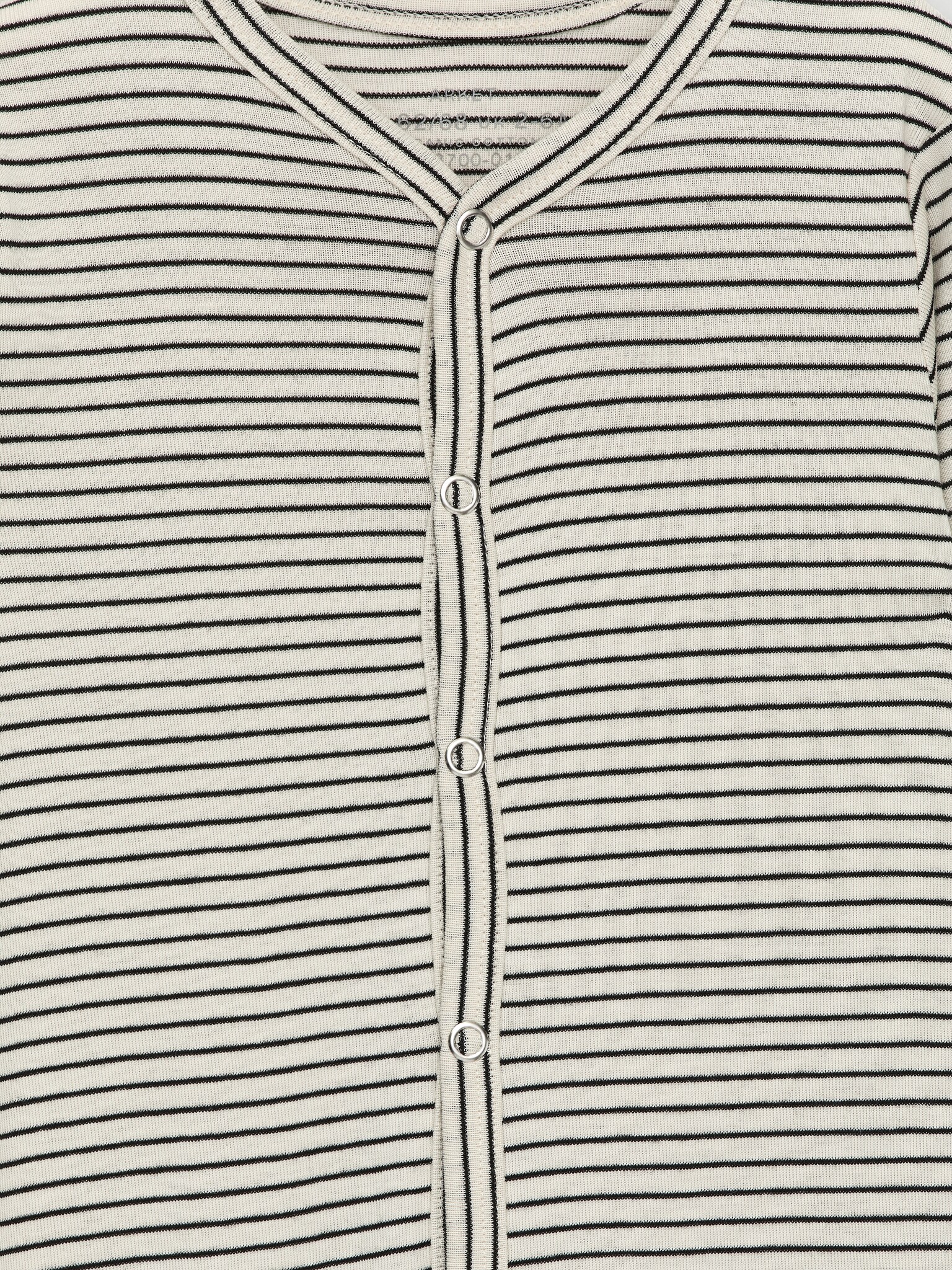 Bavlnené pyžamo - Krémová/Čierna/Biela/Modrá/Lila/Červená - 3