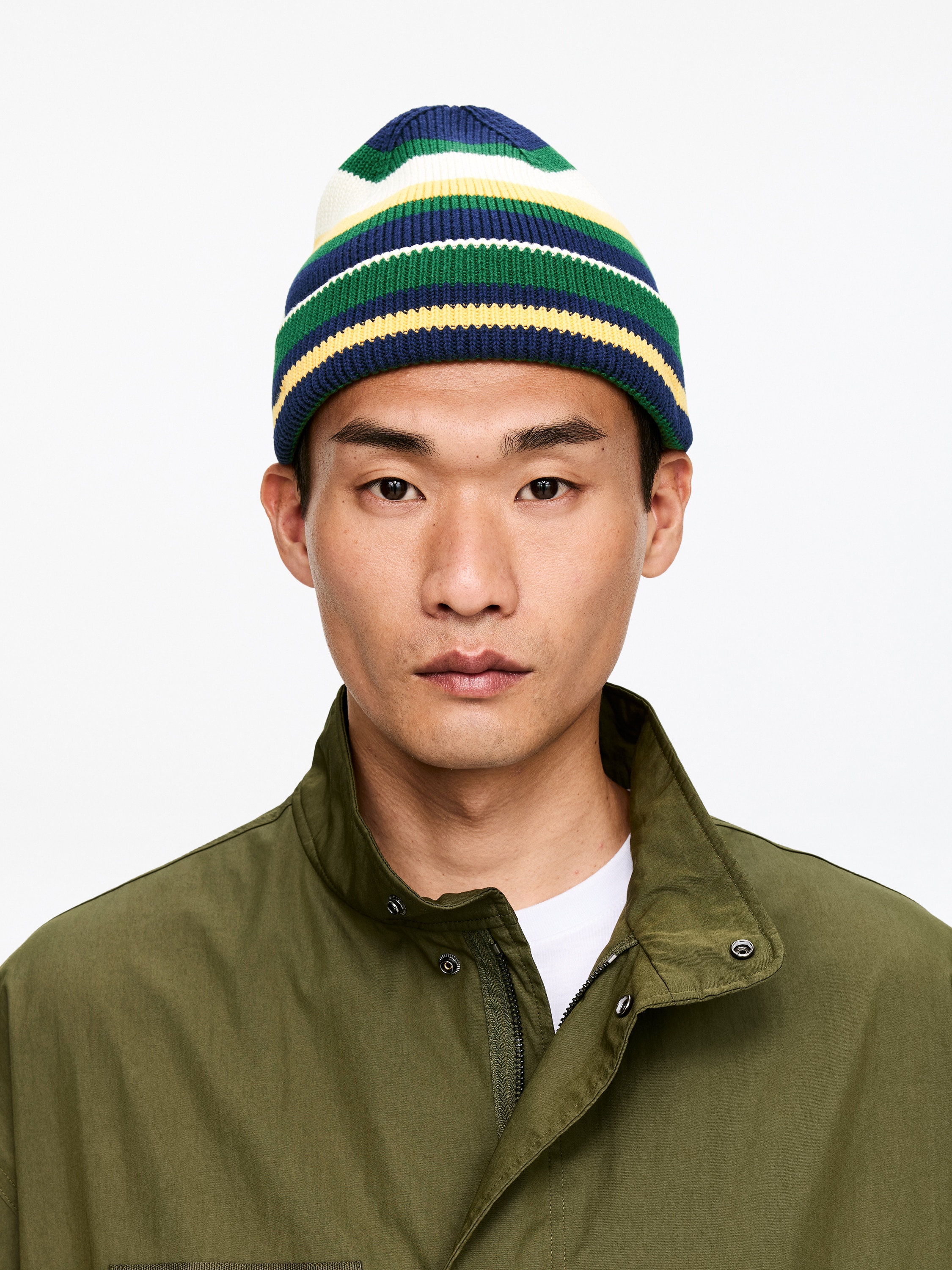 Berretto in cotone - Verde/Multicolore