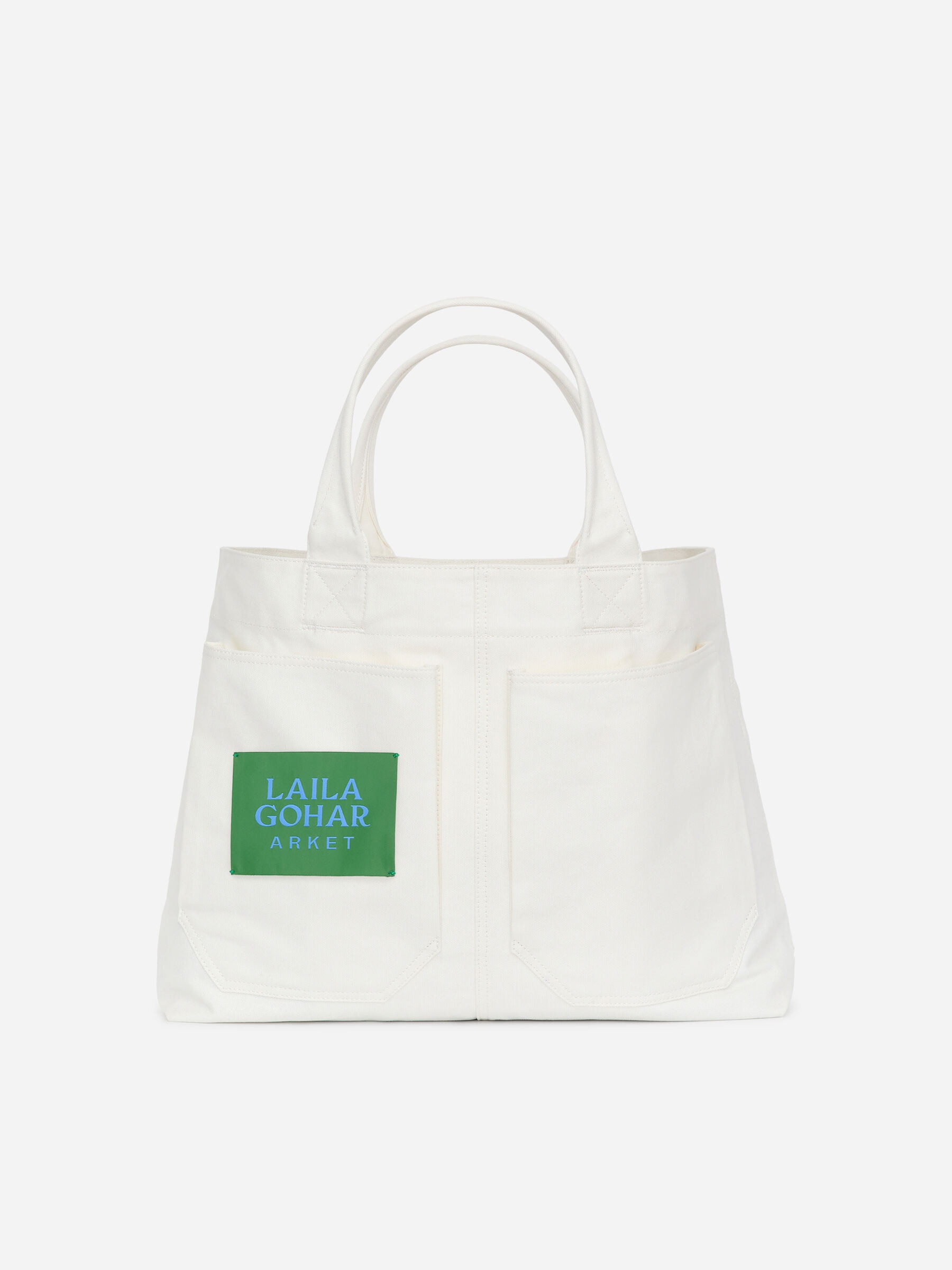 ARKET and Laila Gohar Work Tote-#F4F3E9-18916