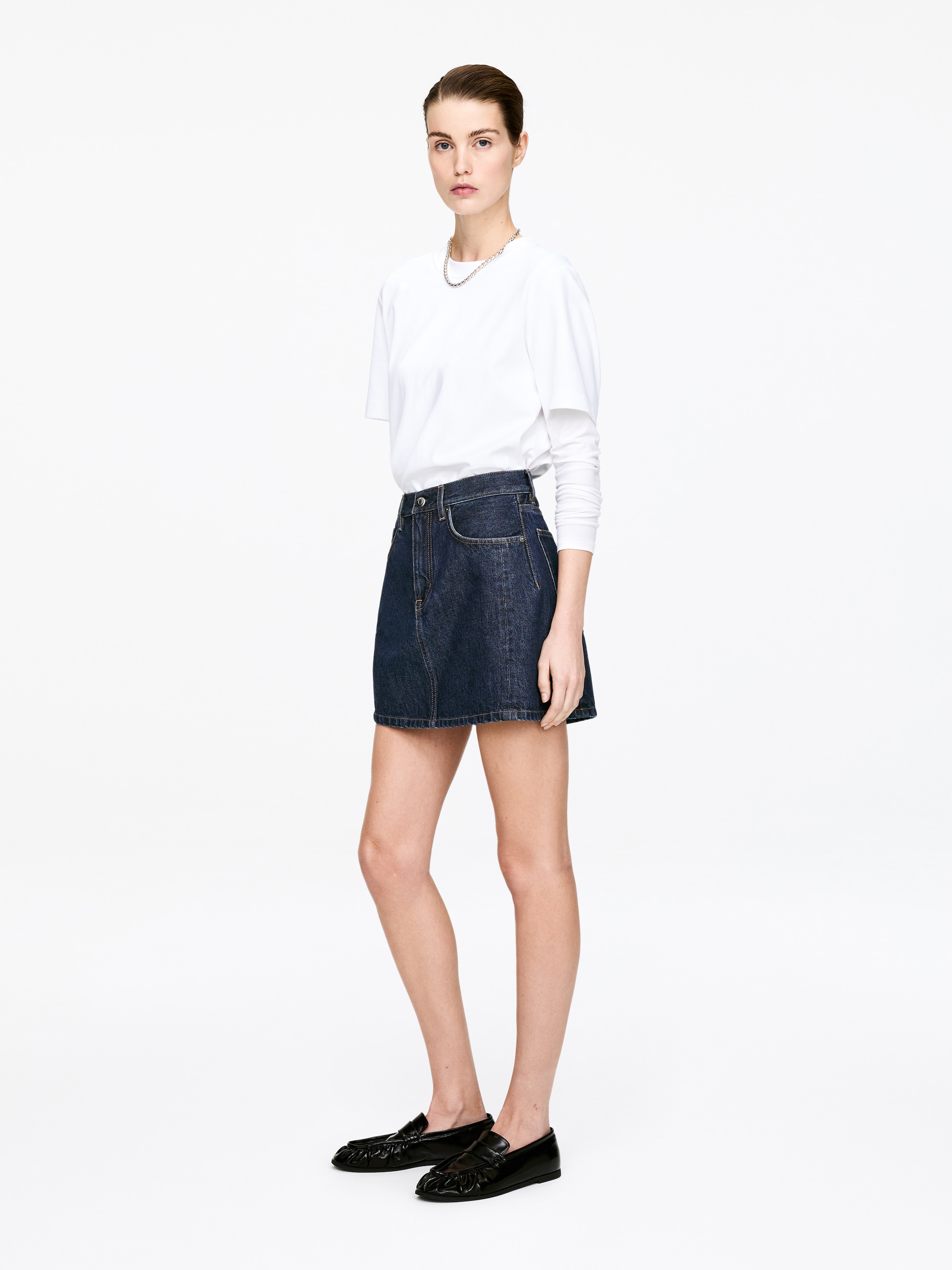 Denim Mini Skirt - Blue - Regular fit - Women - StillMedia/Lookbook - 8