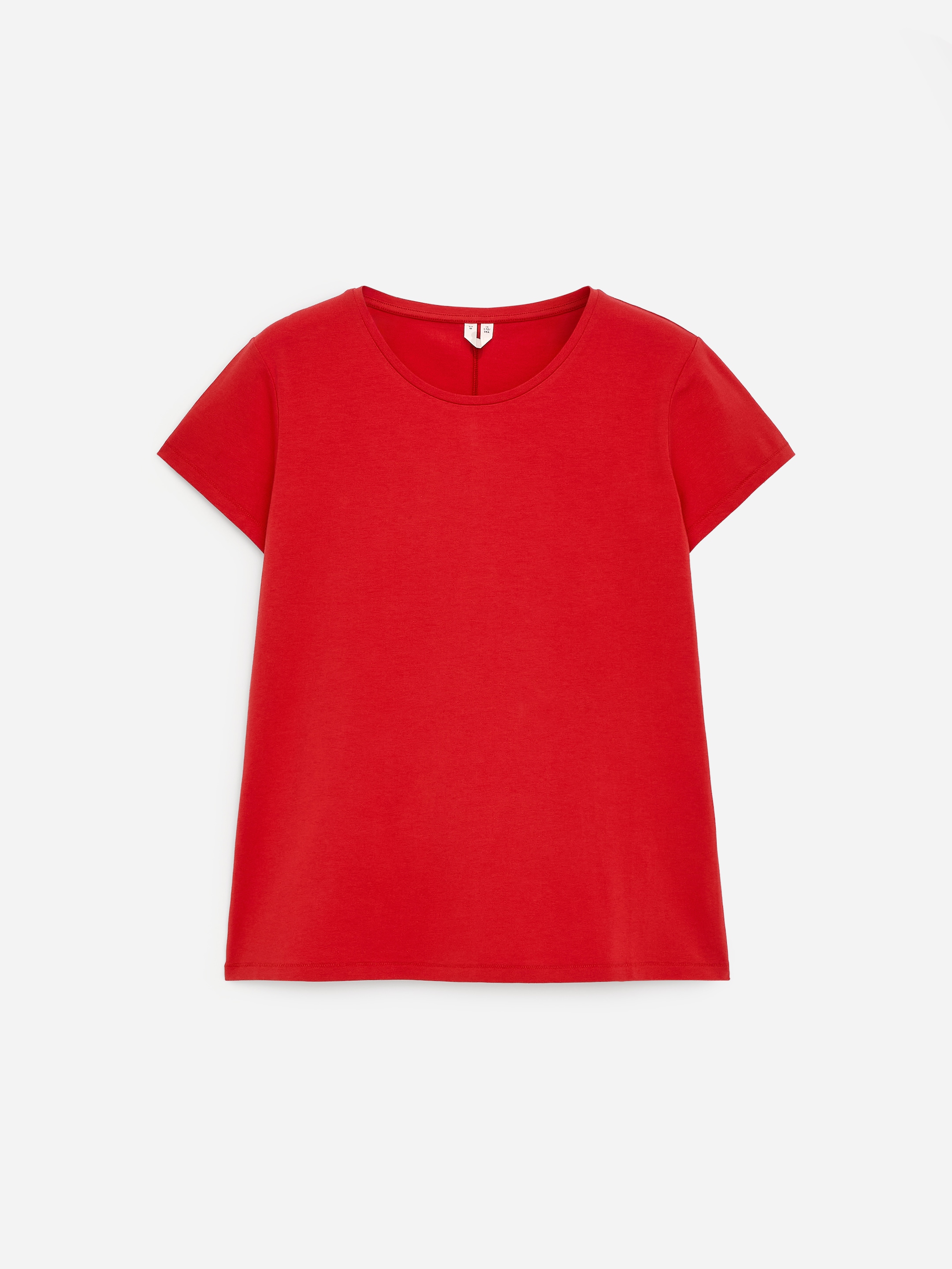 Slim Cap-Sleeve T-Shirt - Red - Slim fit - Women - StillMedia/DescriptiveStillLife - 1