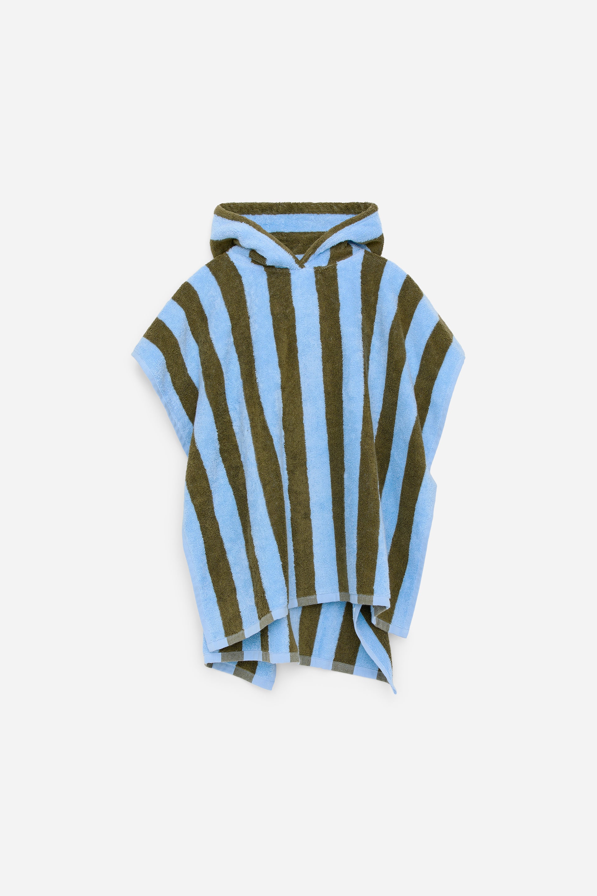 Grotere afbeelding bekijken: Handdoek met capuchon - Blauw/kakigroen - KINDEREN | H&M BE 1