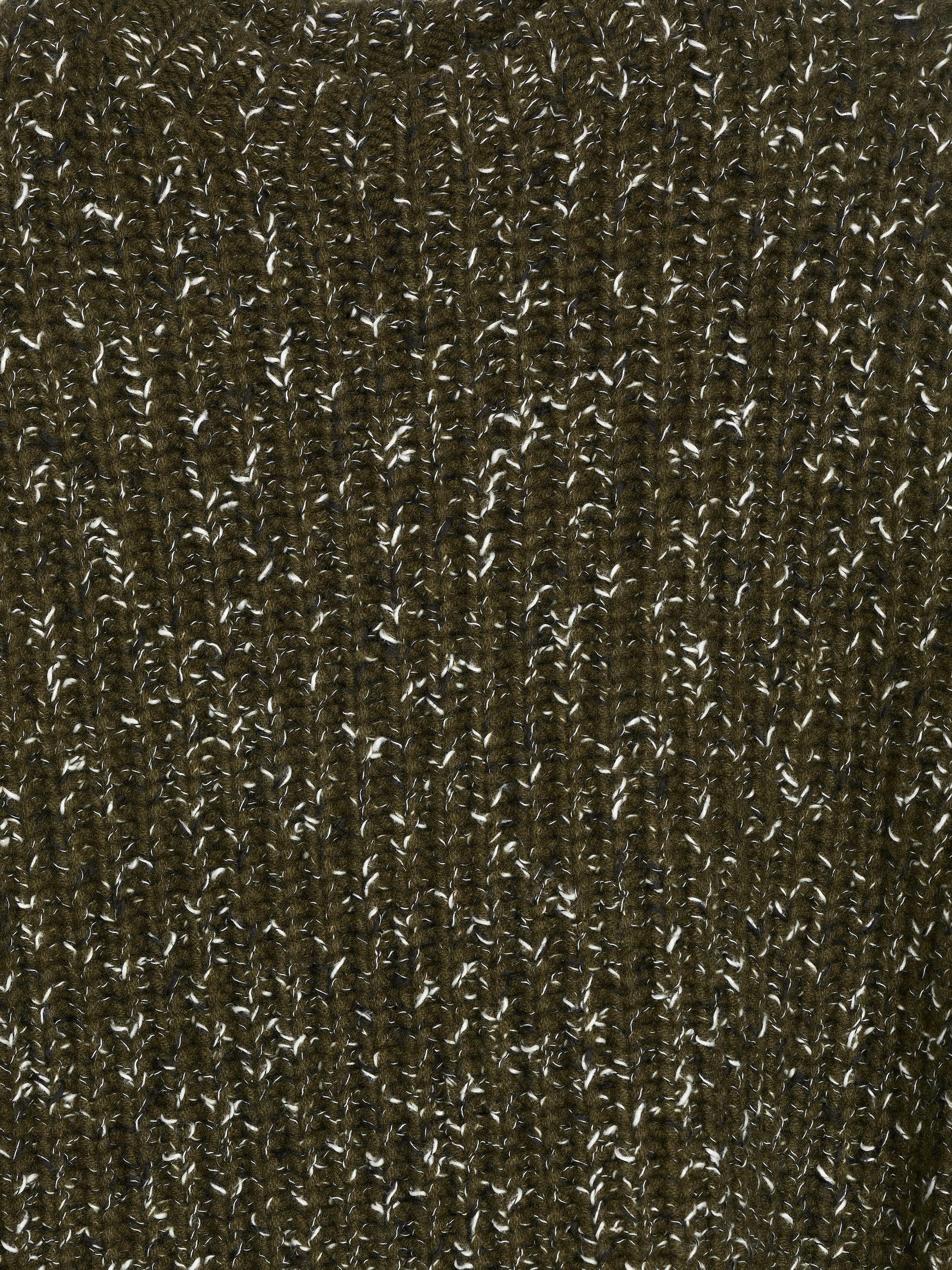 Knitted Jumper - Khaki Green Melange - Regular fit - Women - StillMedia/DescriptiveDetail - 1