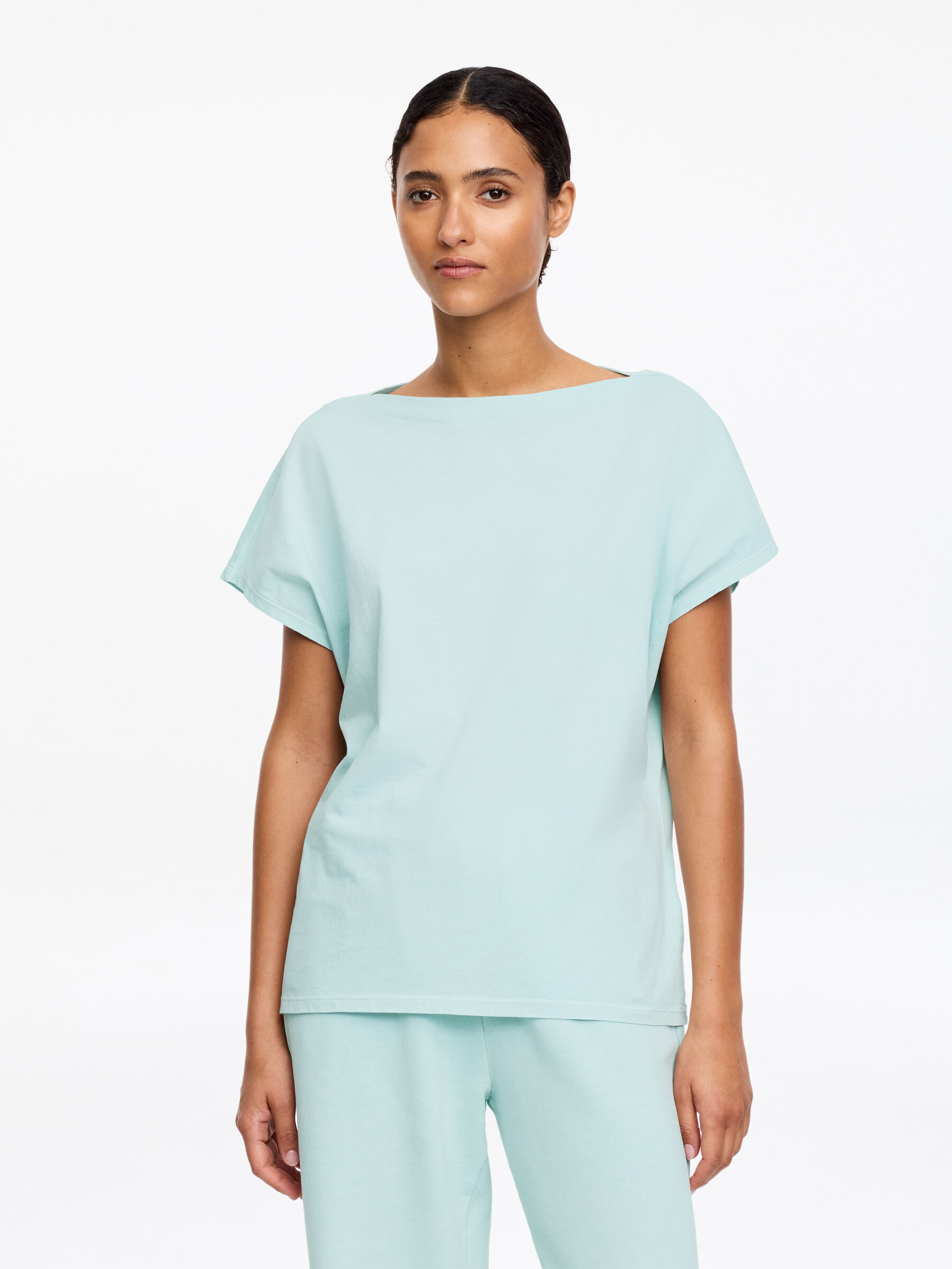 Top de manga casquillo - Menta - Corte holgado - Women - StillMedia/Lookbook - 2