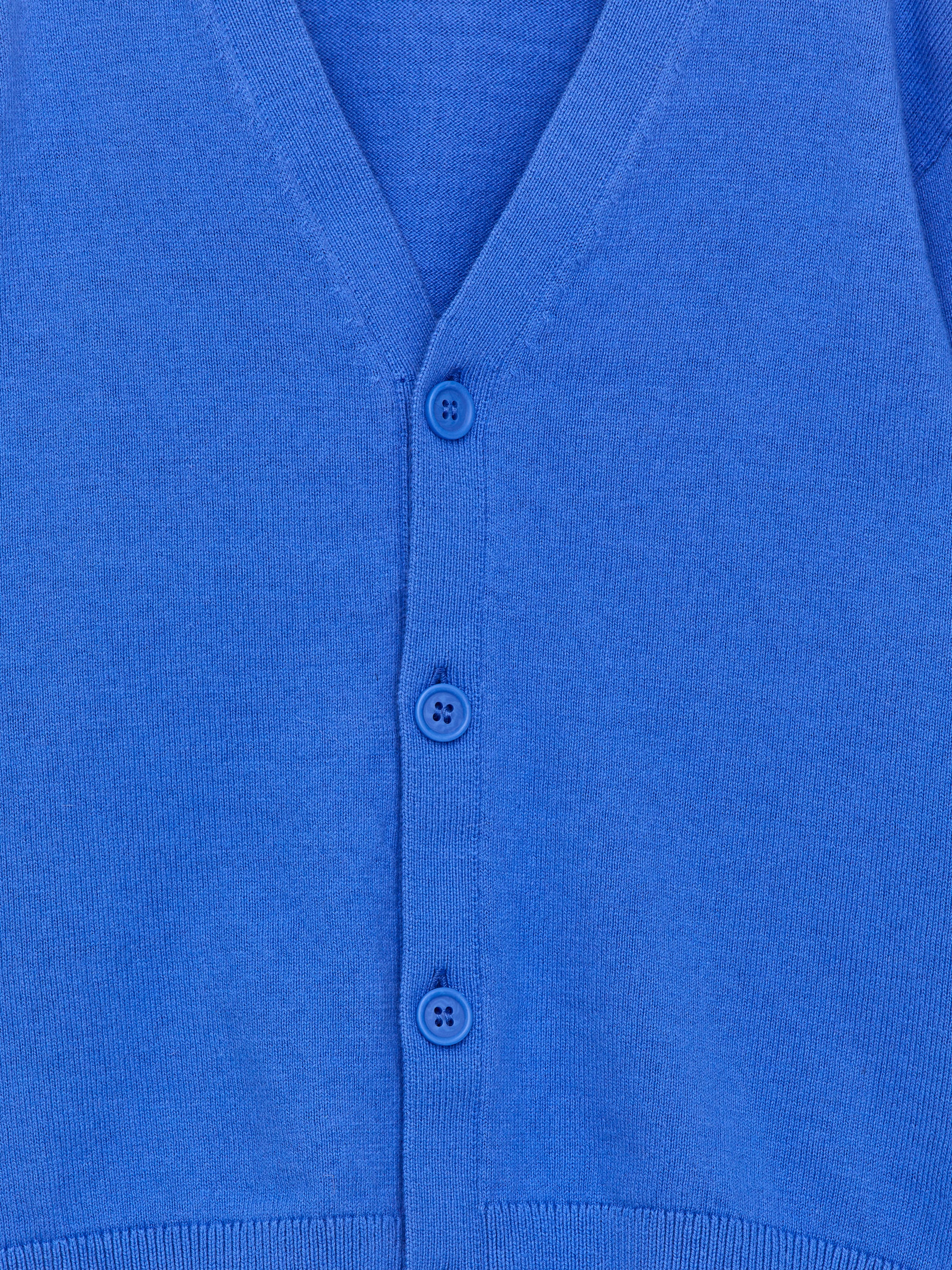 Cardigan i bomull och ull. - Blå - Regular fit - Children - StillMedia/DescriptiveDetail - 1