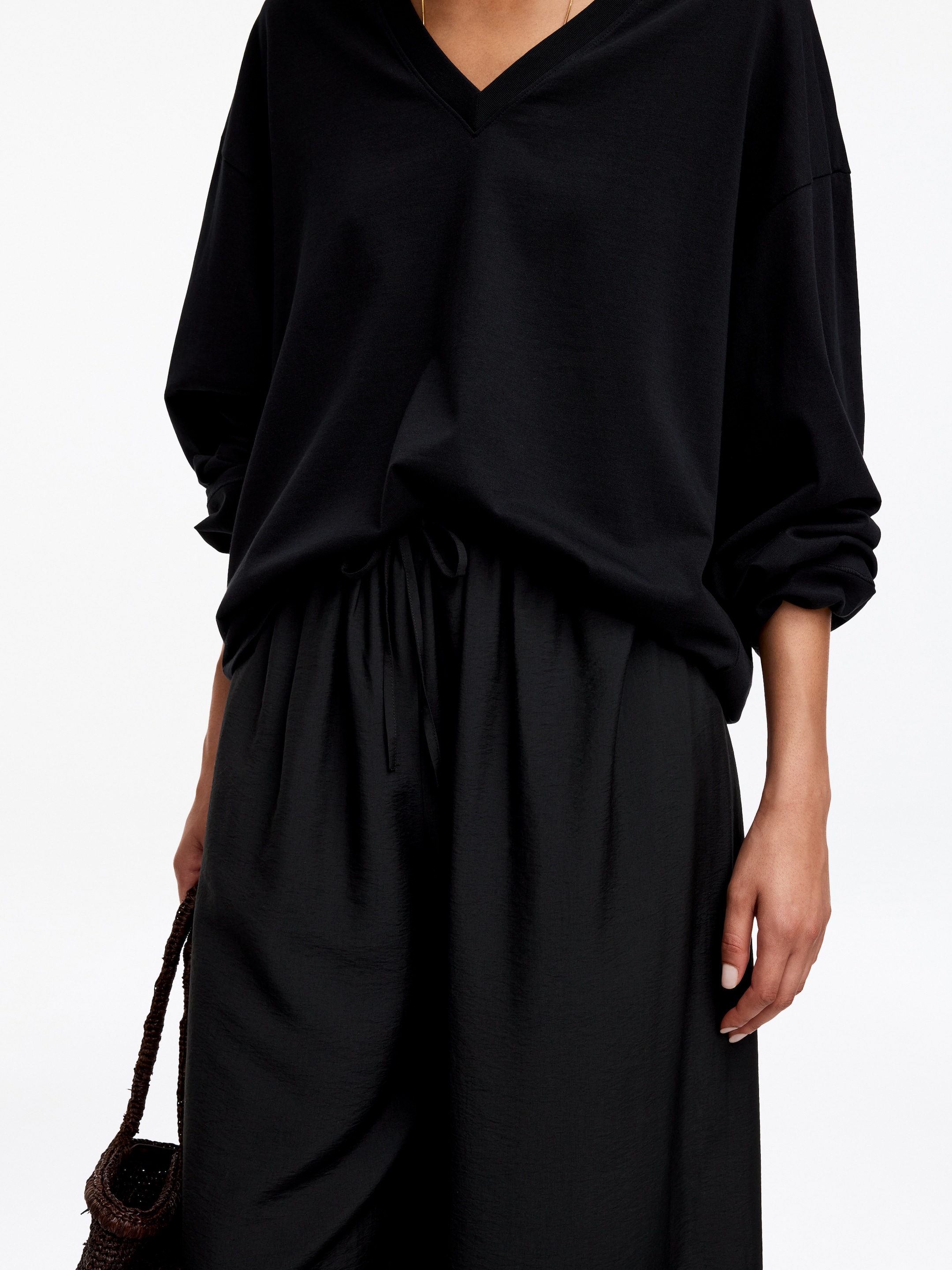 Pantalon large - Noir - Loose fit - Femme - StillMedia/Lookbook - 3
