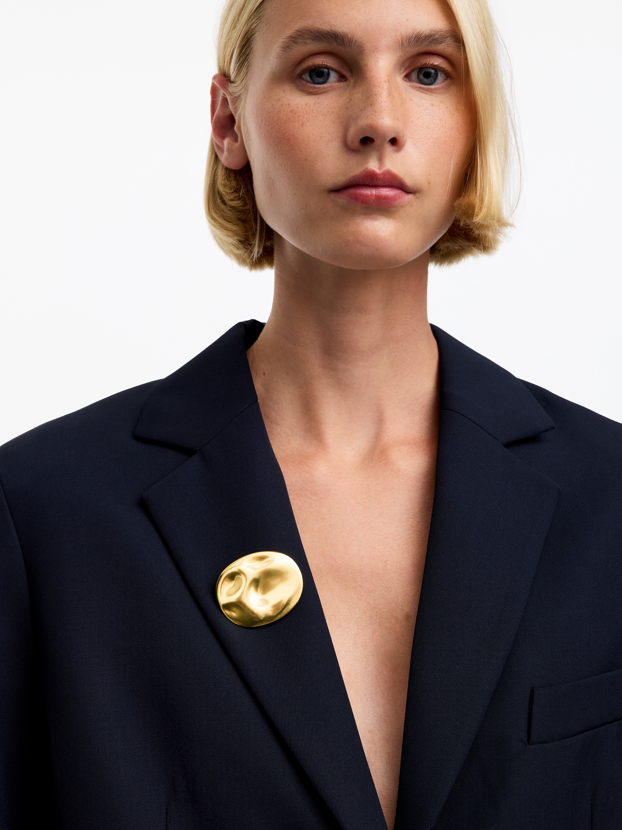 Gold-Plated Brooch-Gold-coloured-20121