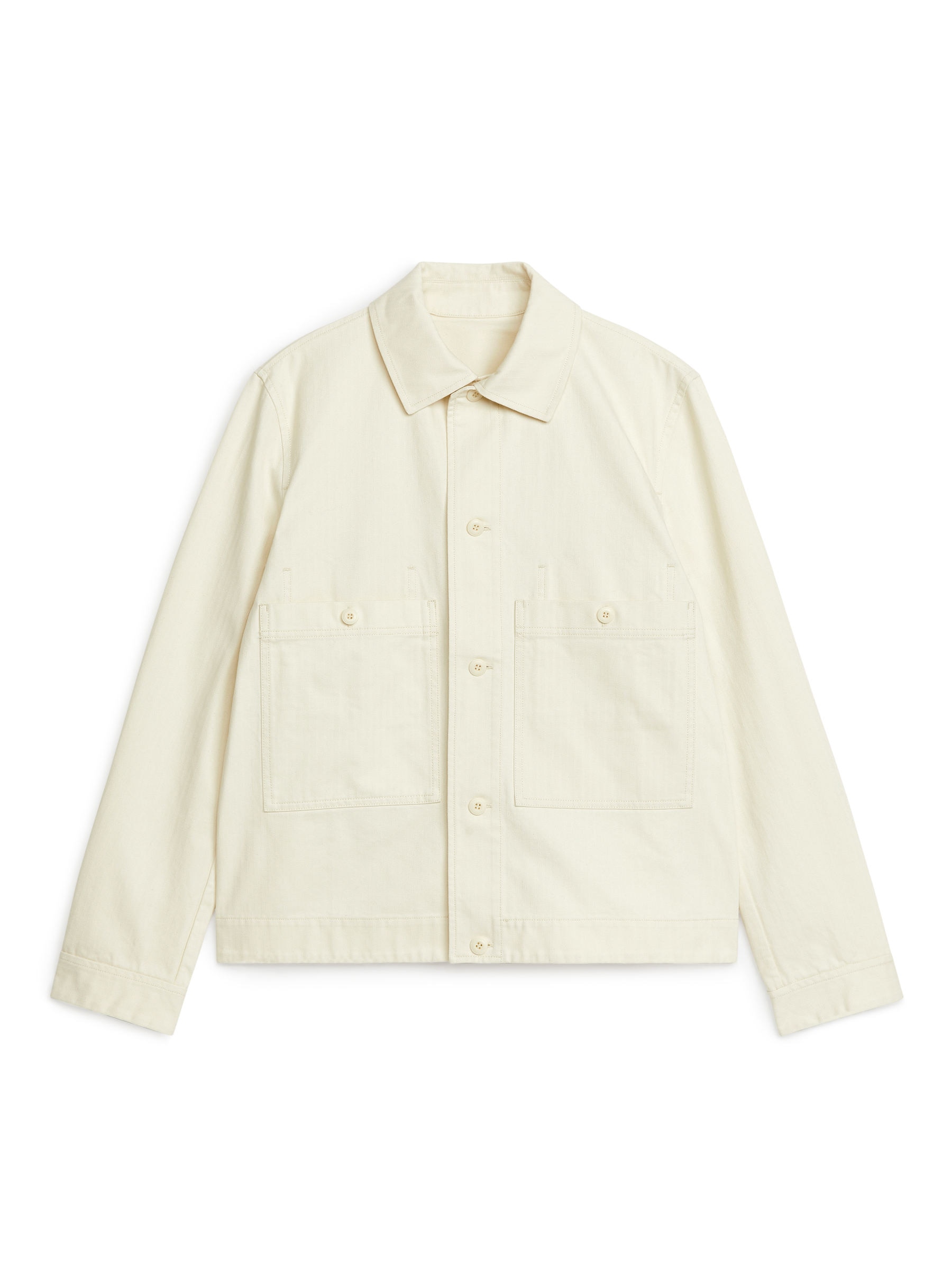 Jacke aus Baumwolle - Cremeweiß - Regular Fit - Herren - StillMedia/DescriptiveStillLife - 1