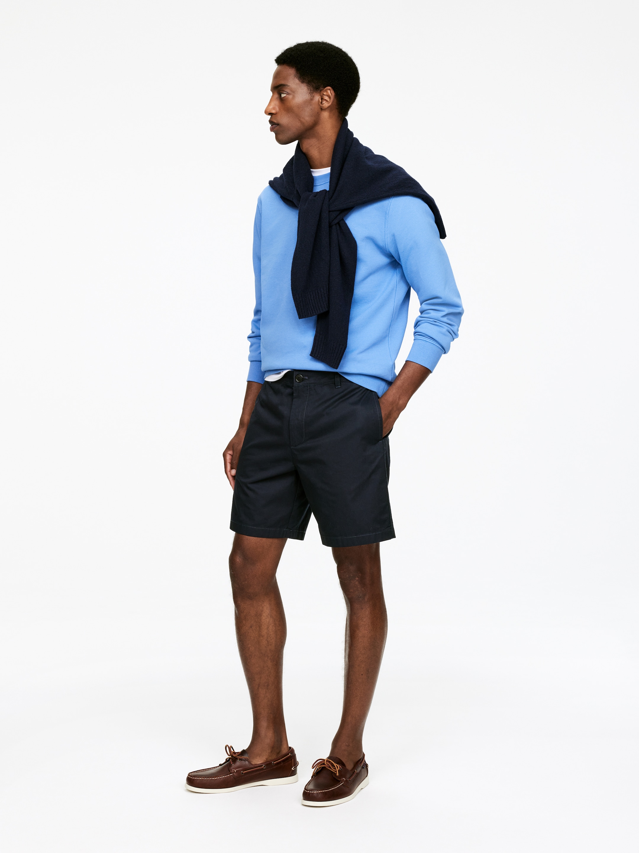 Agrandir l'image: Short en coton - Bleu foncé - HOMME | H&M BE 3