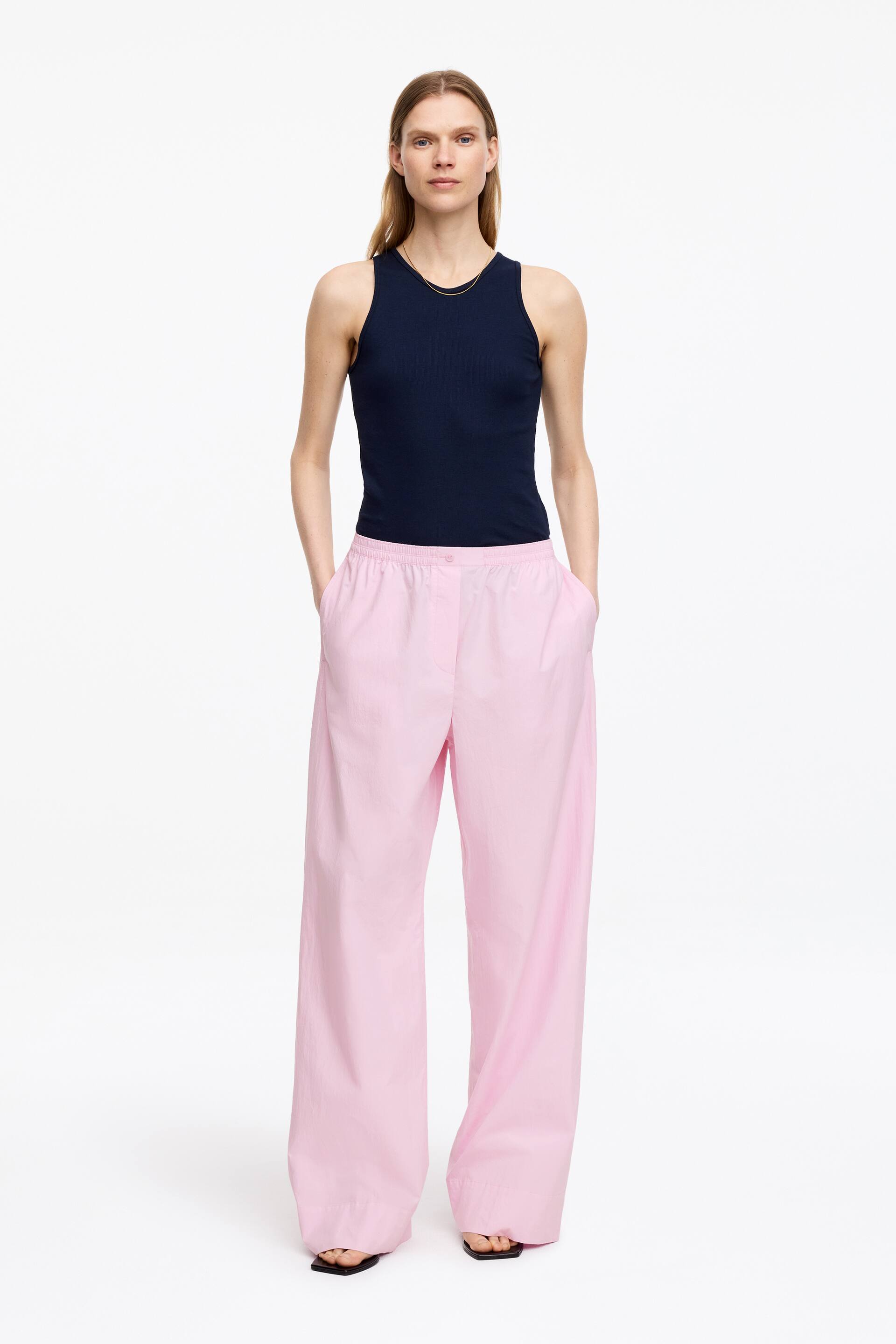 Agrandir l'image: Pantalon décontracté en coton - Rose - FEMME | H&M FR 1