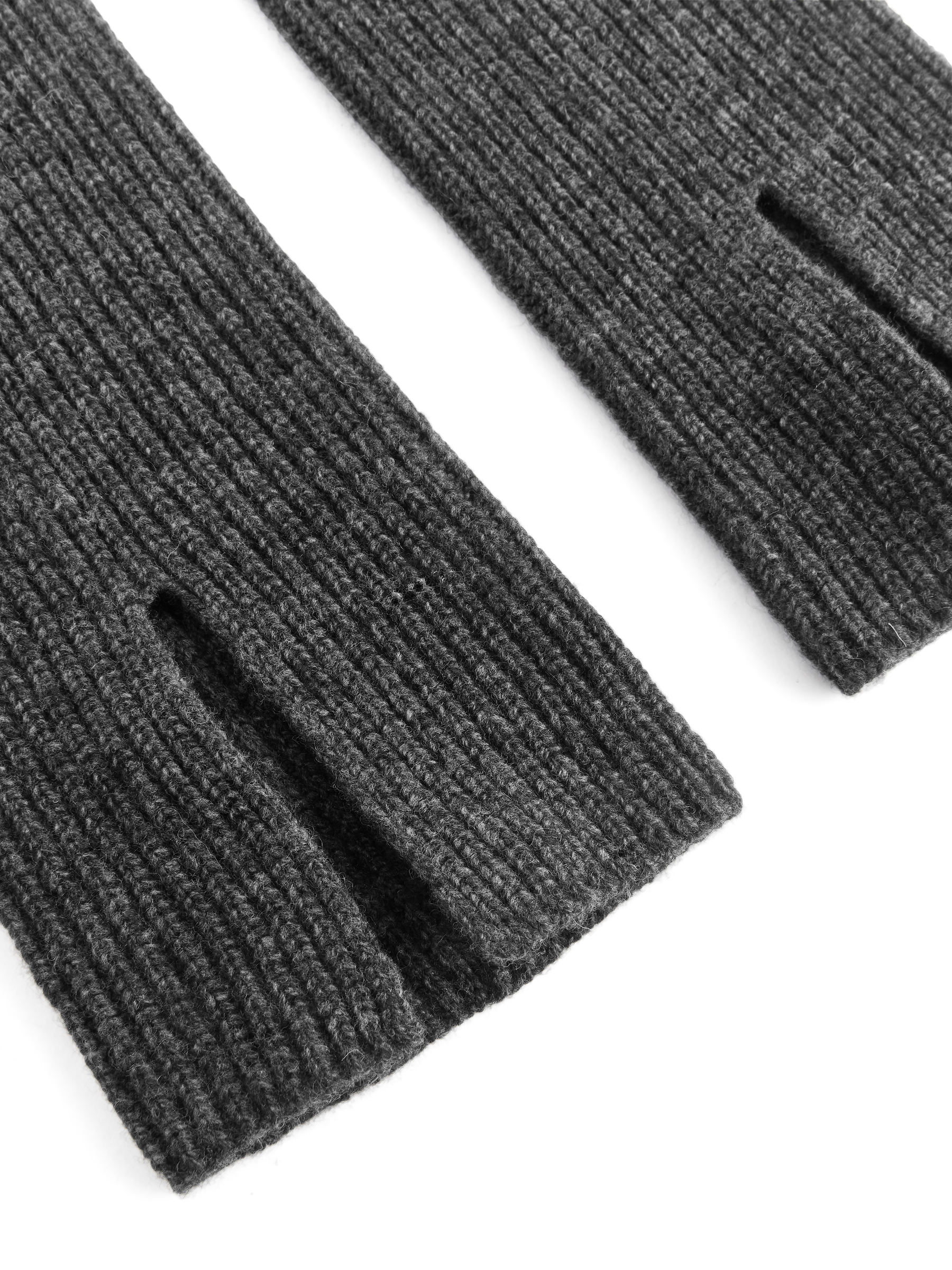 Benvärmare i ull - Mörkgråmelerad - Women - StillMedia/DescriptiveDetail - 1