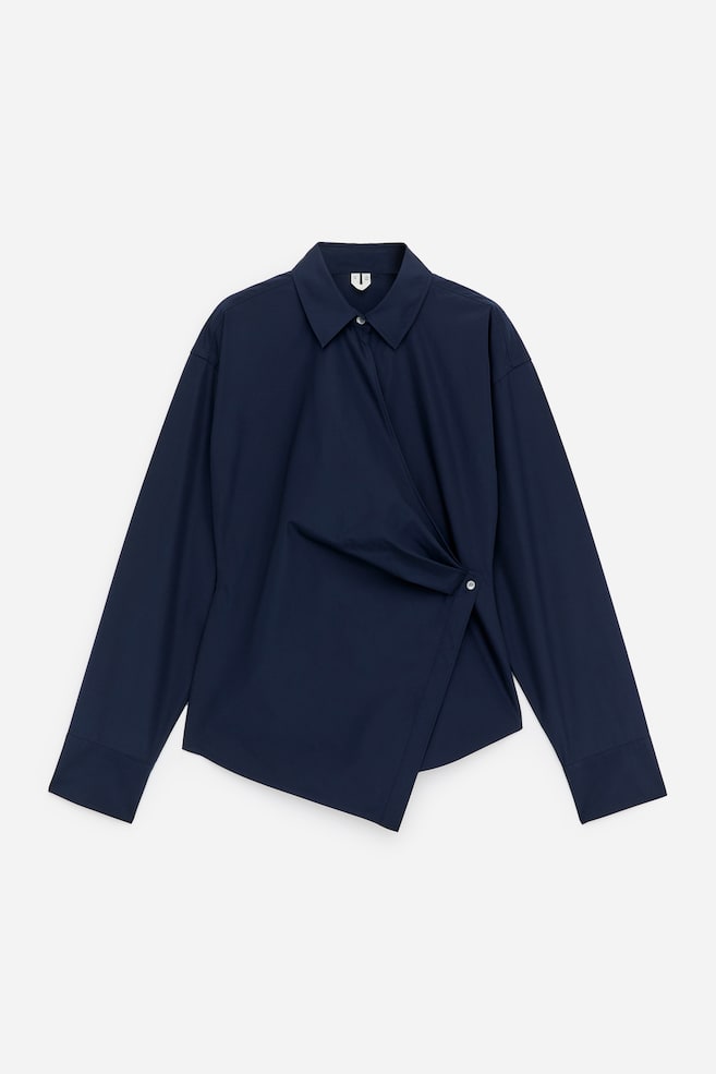 Wrap Shirt - Dark Blue/Light Blue/Mole - 1
