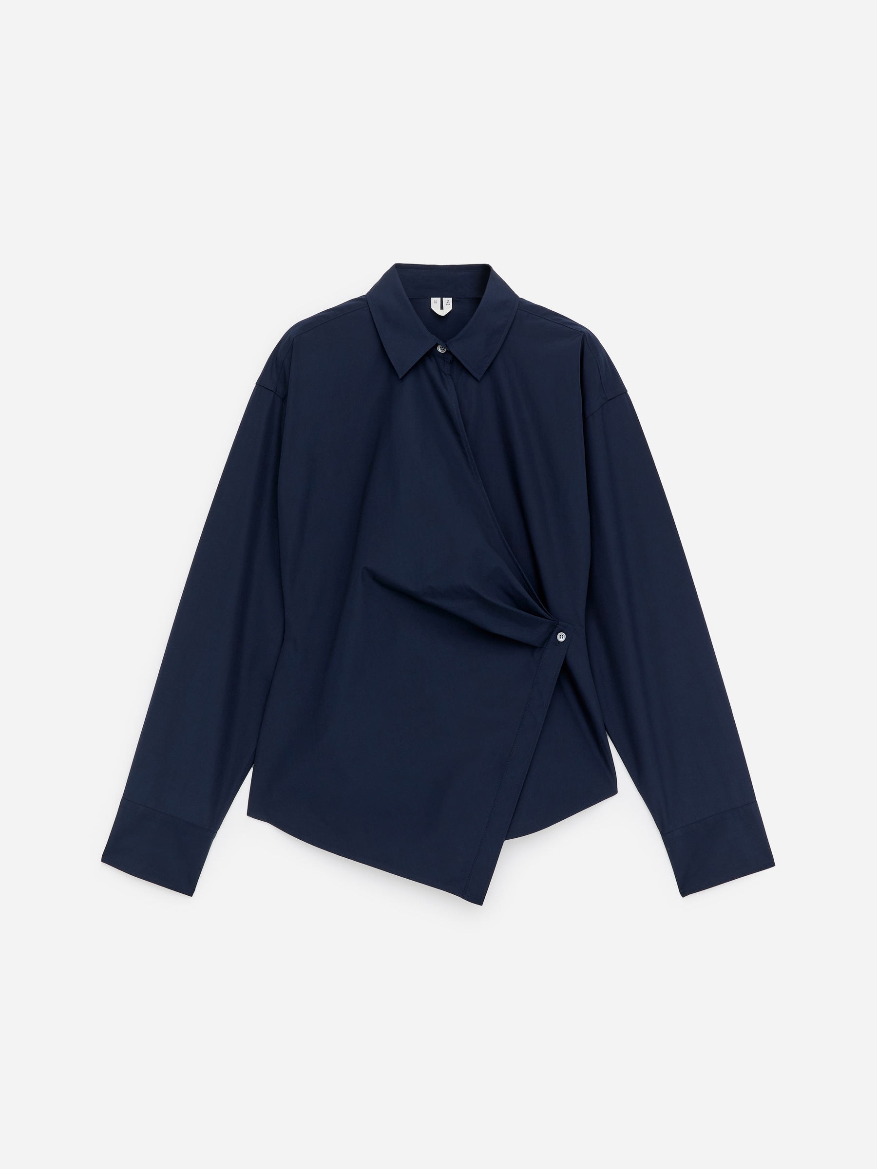 Omlottskjorta - Mörkblå - Slim fit - Women - StillMedia/DescriptiveStillLife - 2