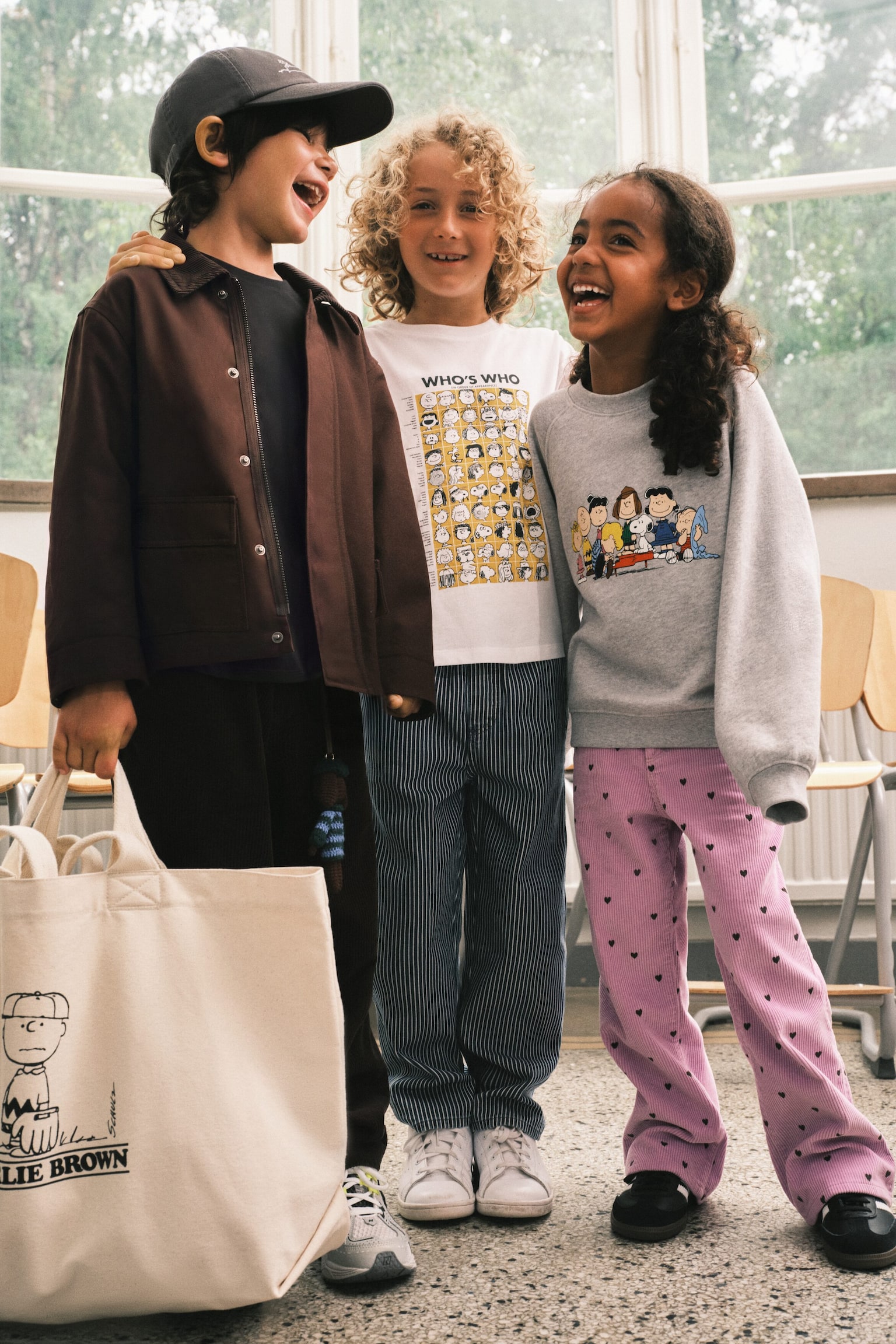 Camiseta de Snoopy - Blanco/Rosa - 1