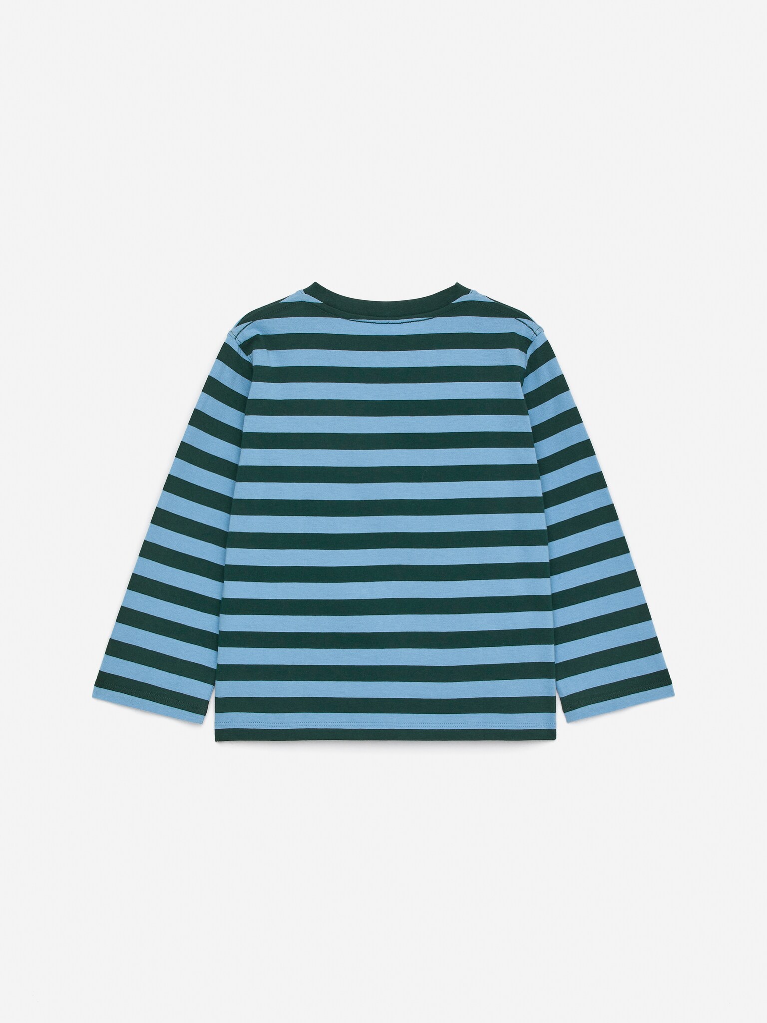 Long-Sleeve T-Shirt - Dark Green/Light Blue/Light Blue/Orange/Blue/White - 2