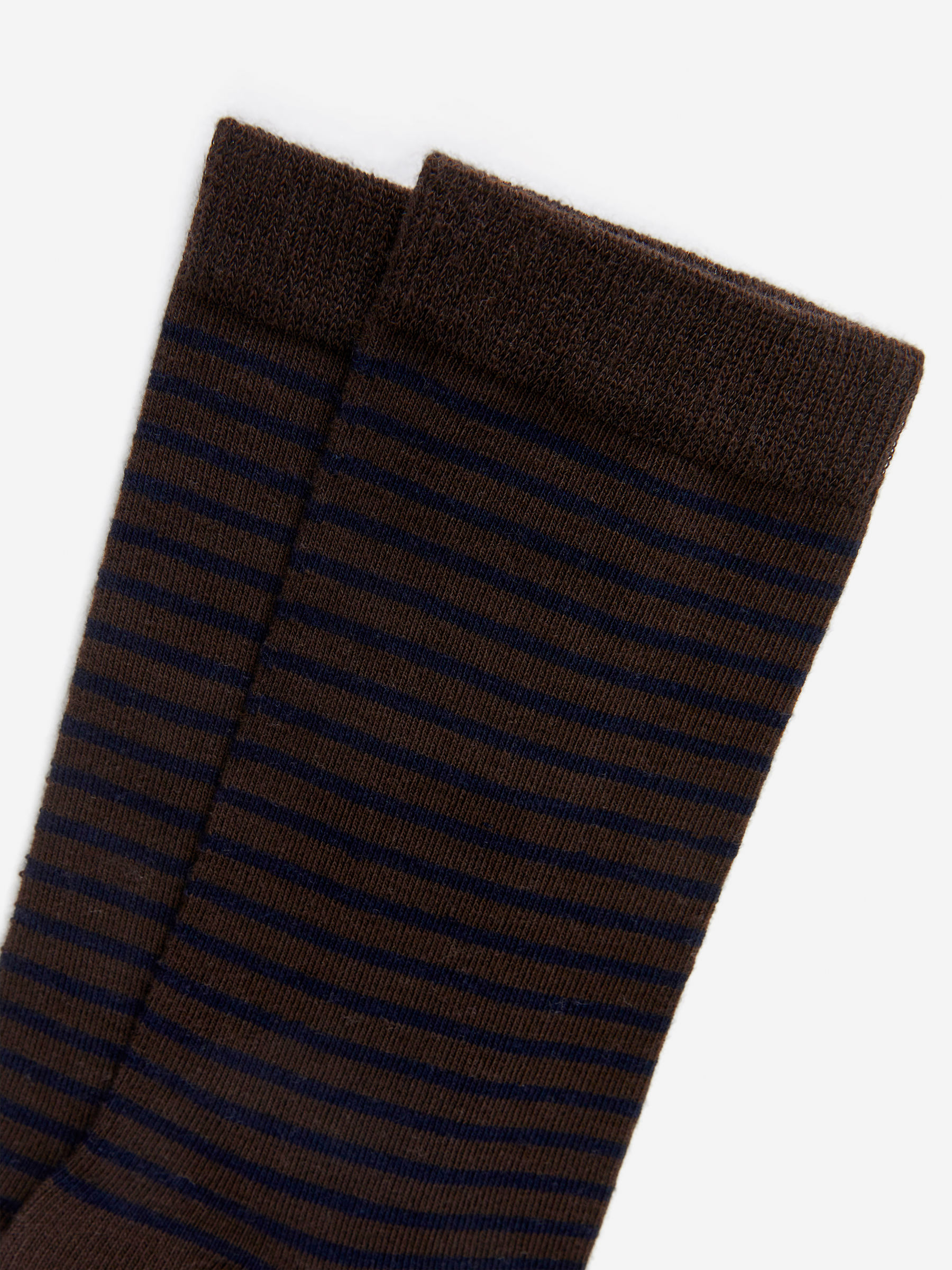 Chaussettes rayées en coton - Marron/Rayures - Femme - StillMedia/DescriptiveDetail - 2