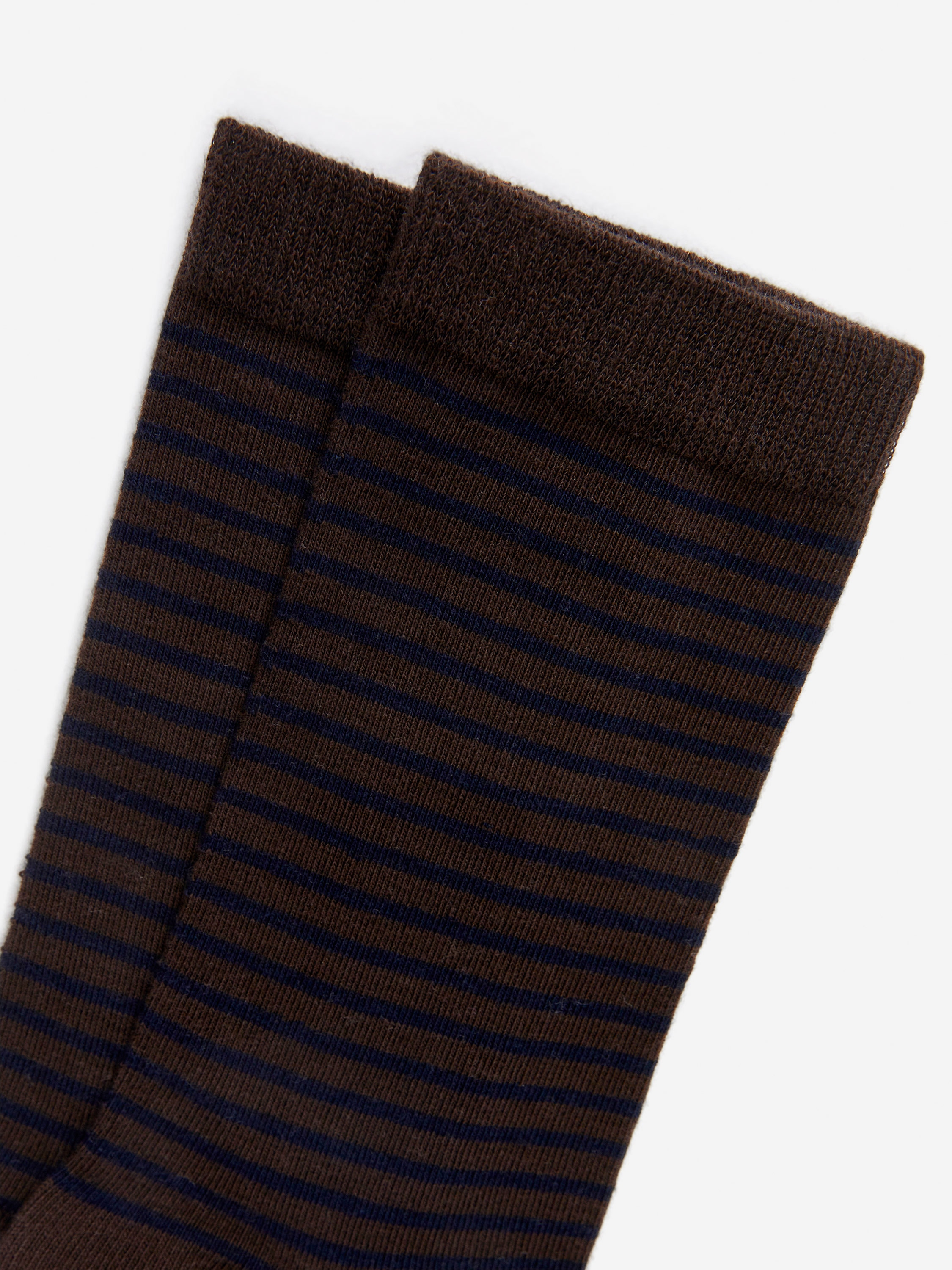 Striped Cotton Socks - Brown/Striped - Women - StillMedia/DescriptiveDetail - 2