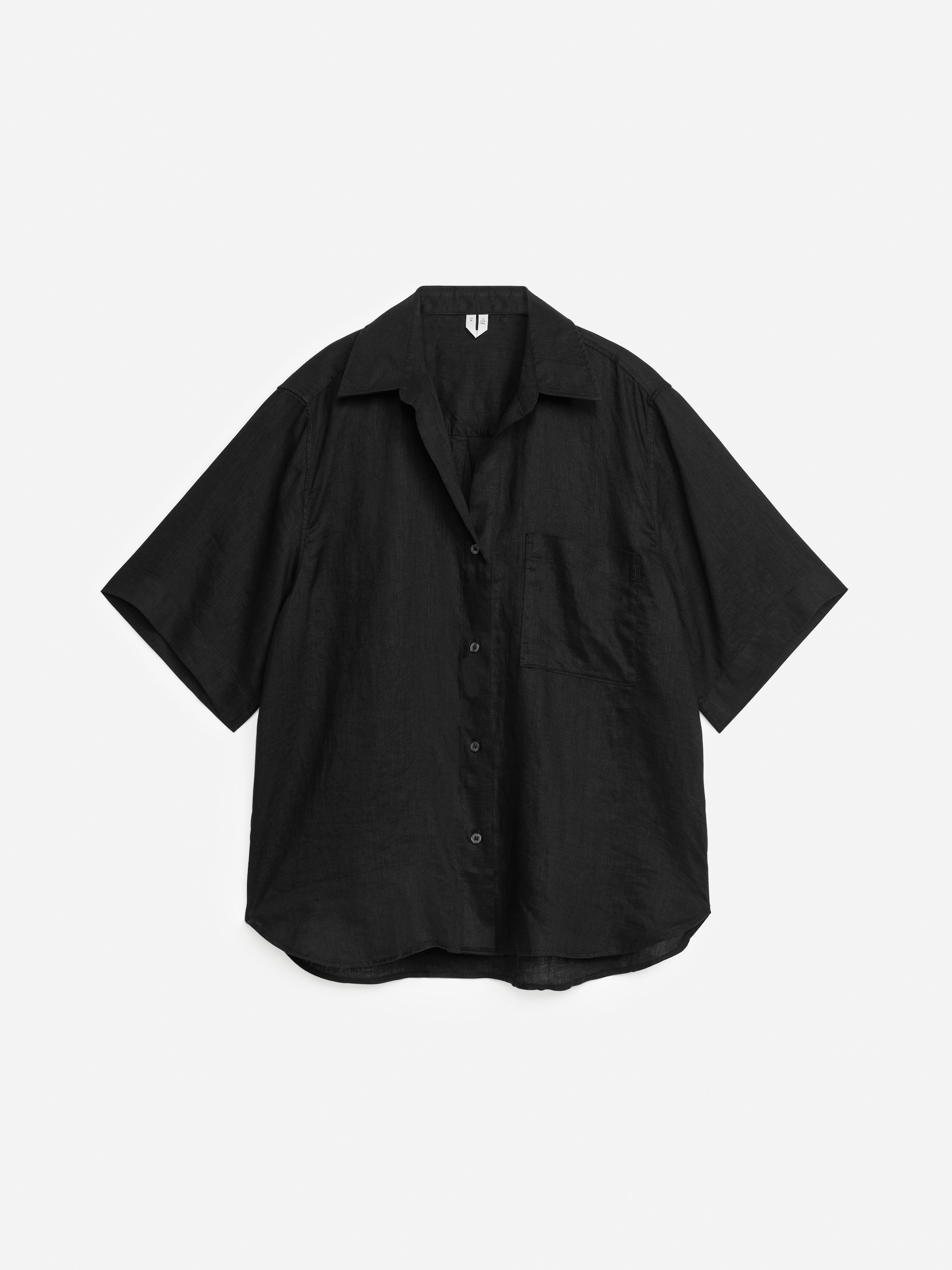 Se større billede: Resortskjorte i hør - Sort - DAME | H&M DK 1