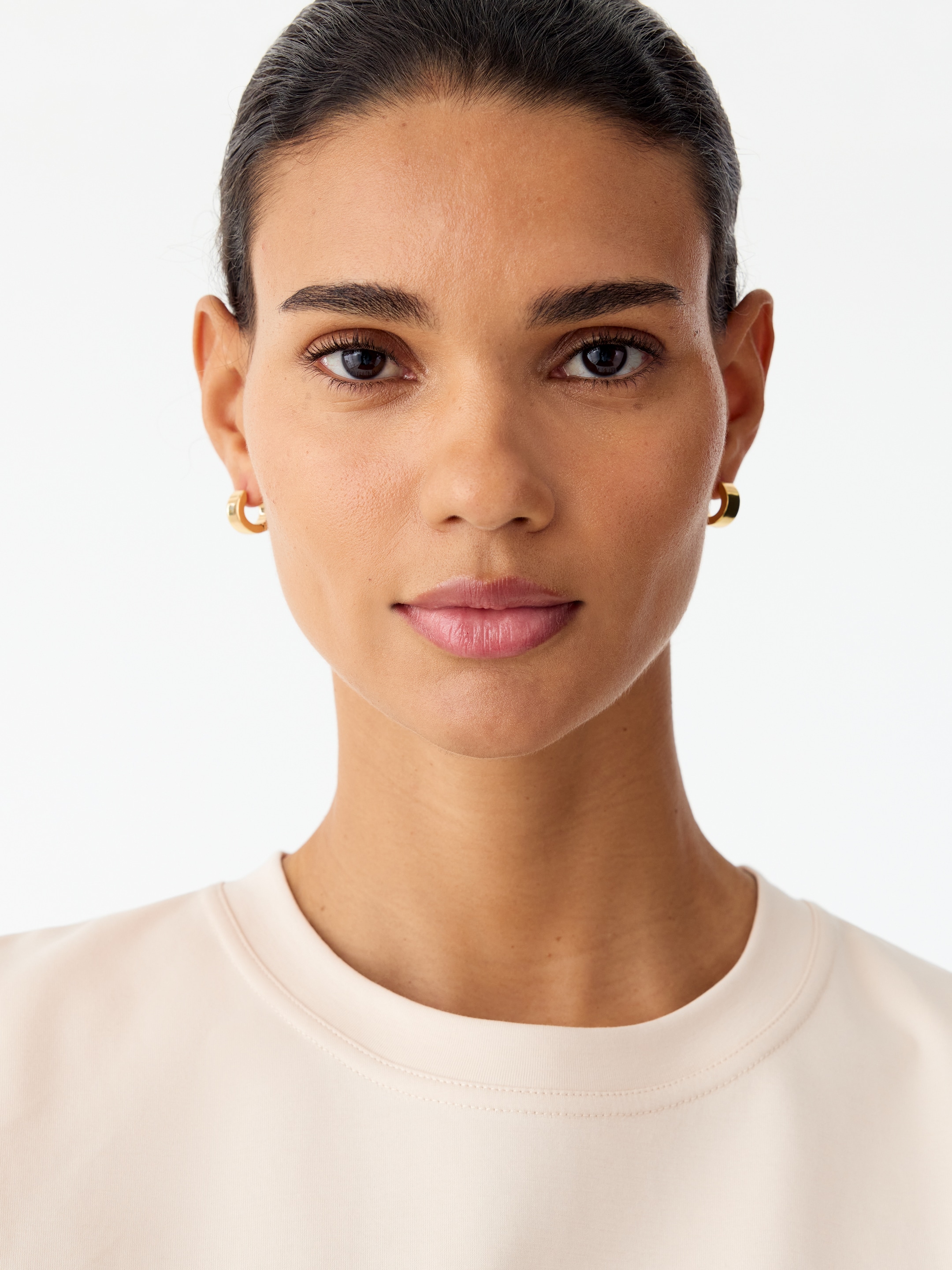 Signature Constructed T-Shirt - Light Beige - Regular fit - women - StillMedia/Lookbook - 20