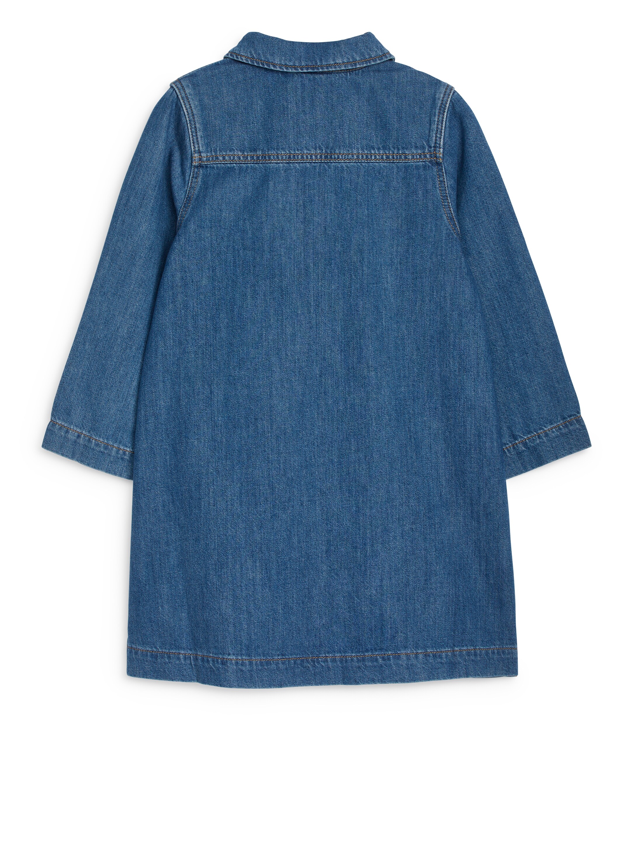 Visa större bild: Denimklänning i bomull - Blå - BARN | H&M SE 2