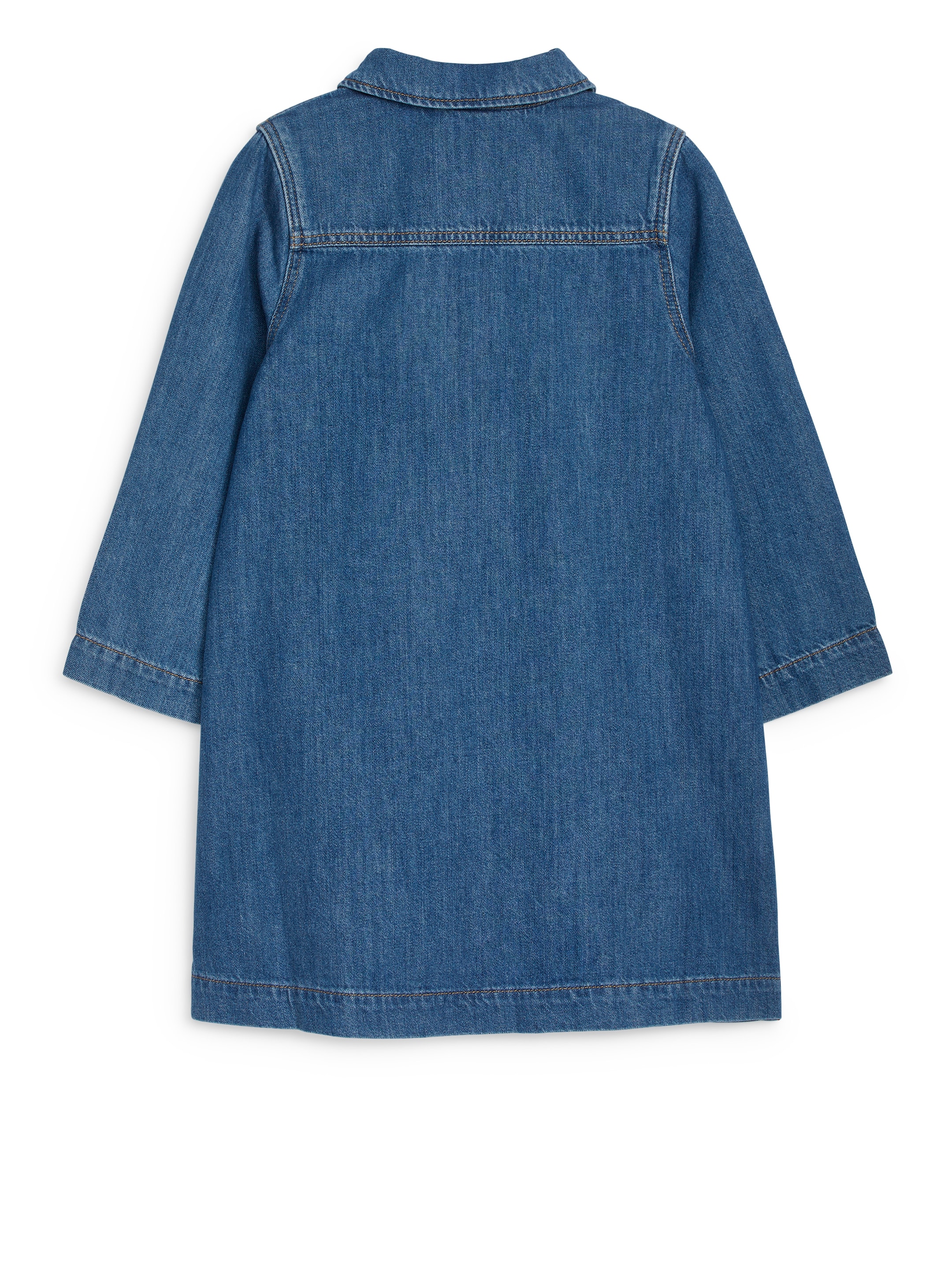Grotere afbeelding bekijken: Katoenen denim jurk - Blauw - KINDEREN | H&M NL 2