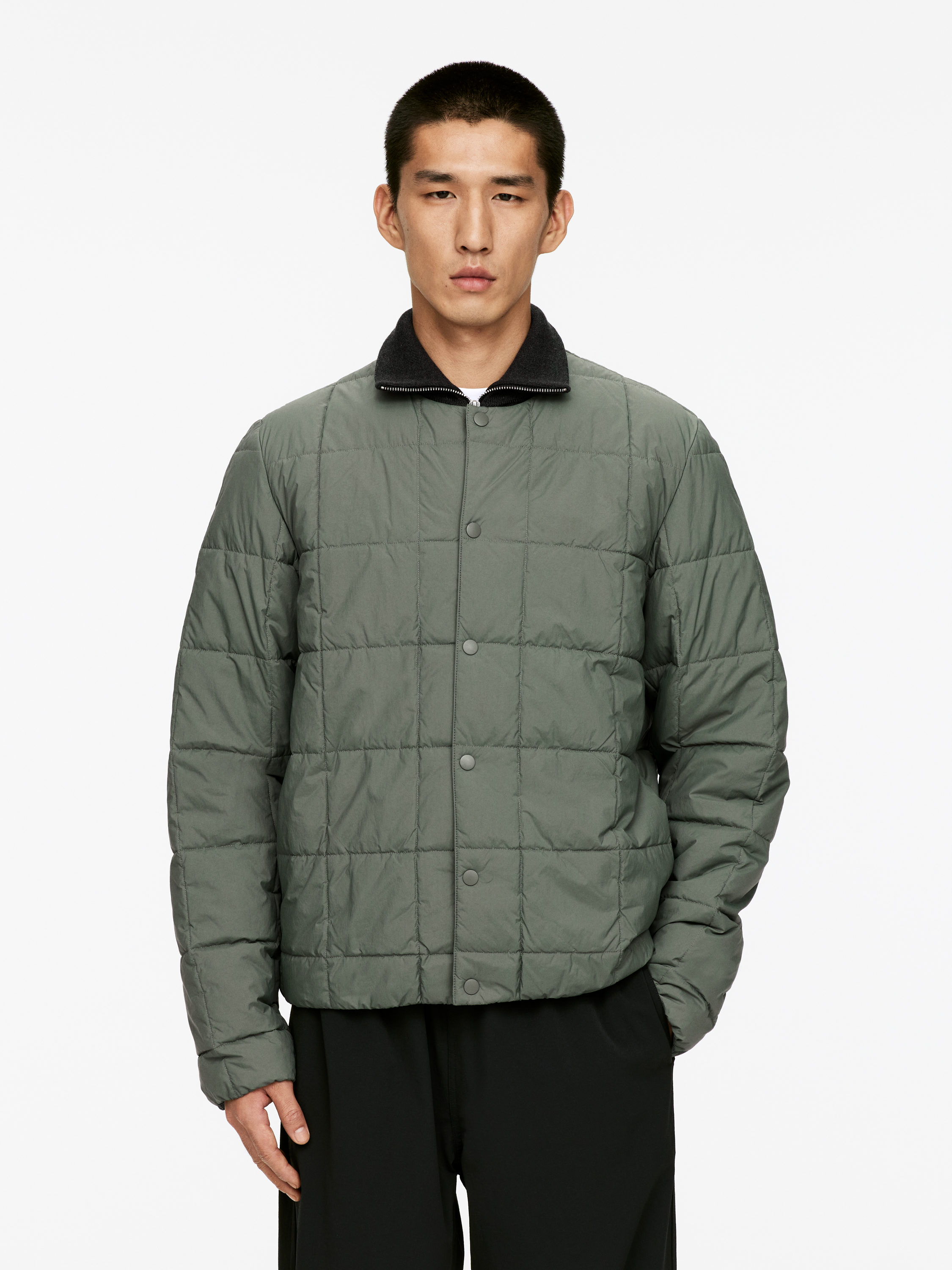 Light-Padded Jacket - Khaki Green - Regular fit - Men - StillMedia/Lookbook - 4