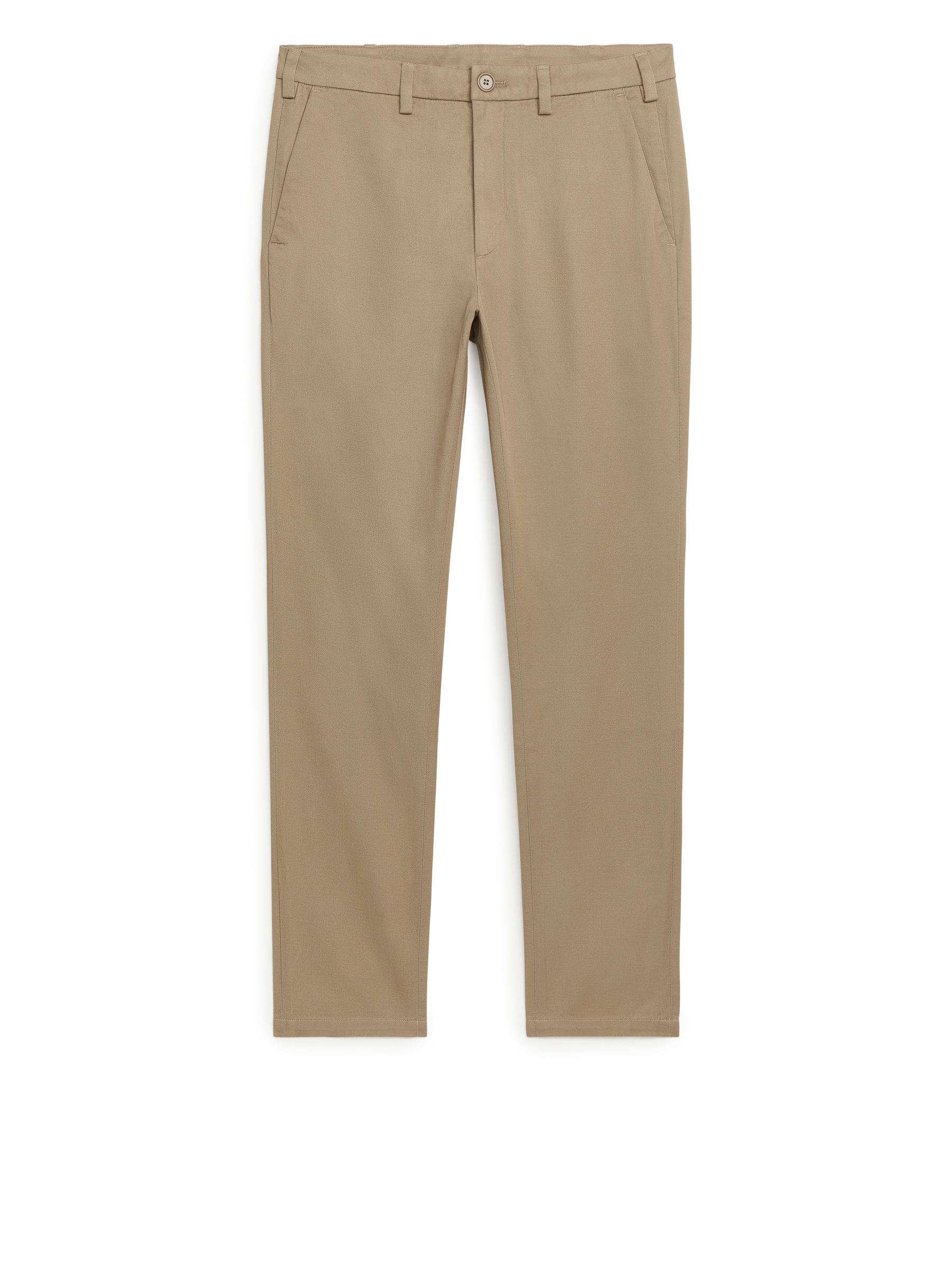 Eng anliegende Baumwollchino - Beige - Slim Fit - Herren - StillMedia/DescriptiveStillLife - 1