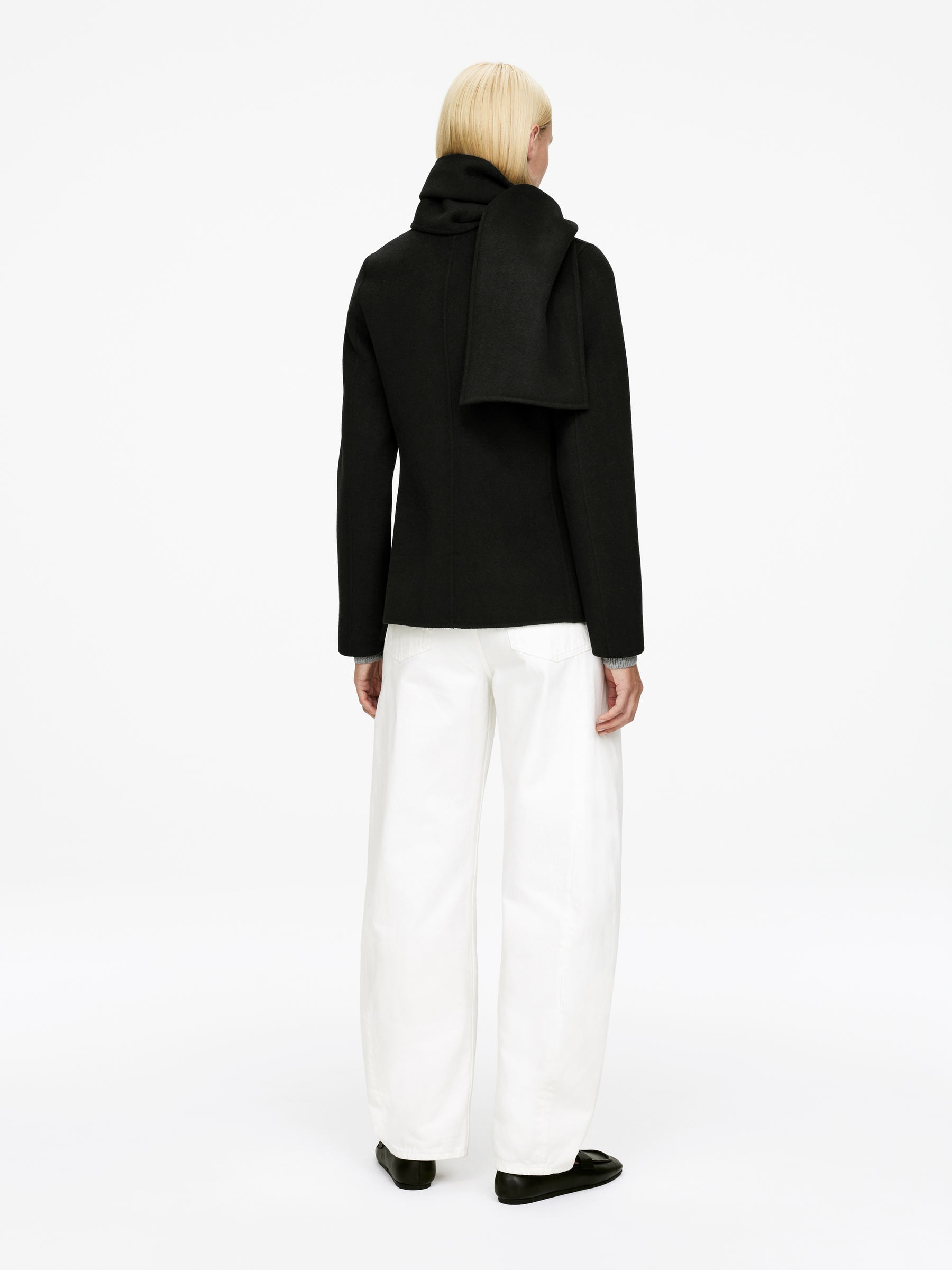 Blazer en laine doublée mélangée - Noir - Slim fit - Femme - StillMedia/Lookbook - 7