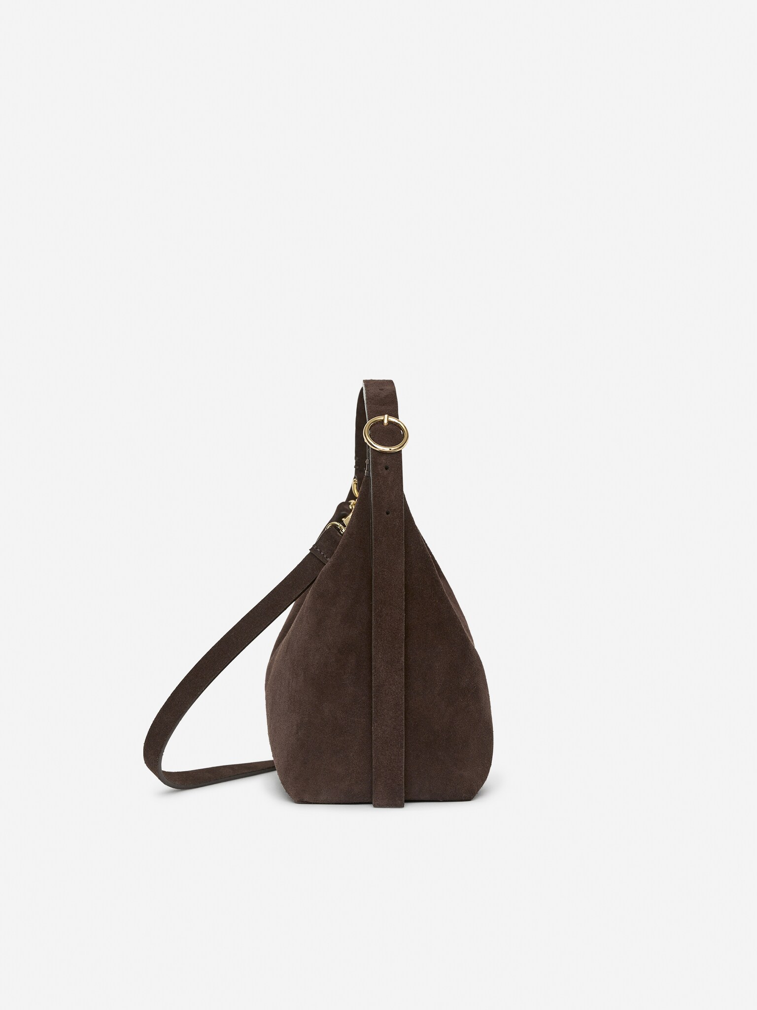 Veloursledertasche - Dunkelbraun/Beige/Braun/Khaki - 4