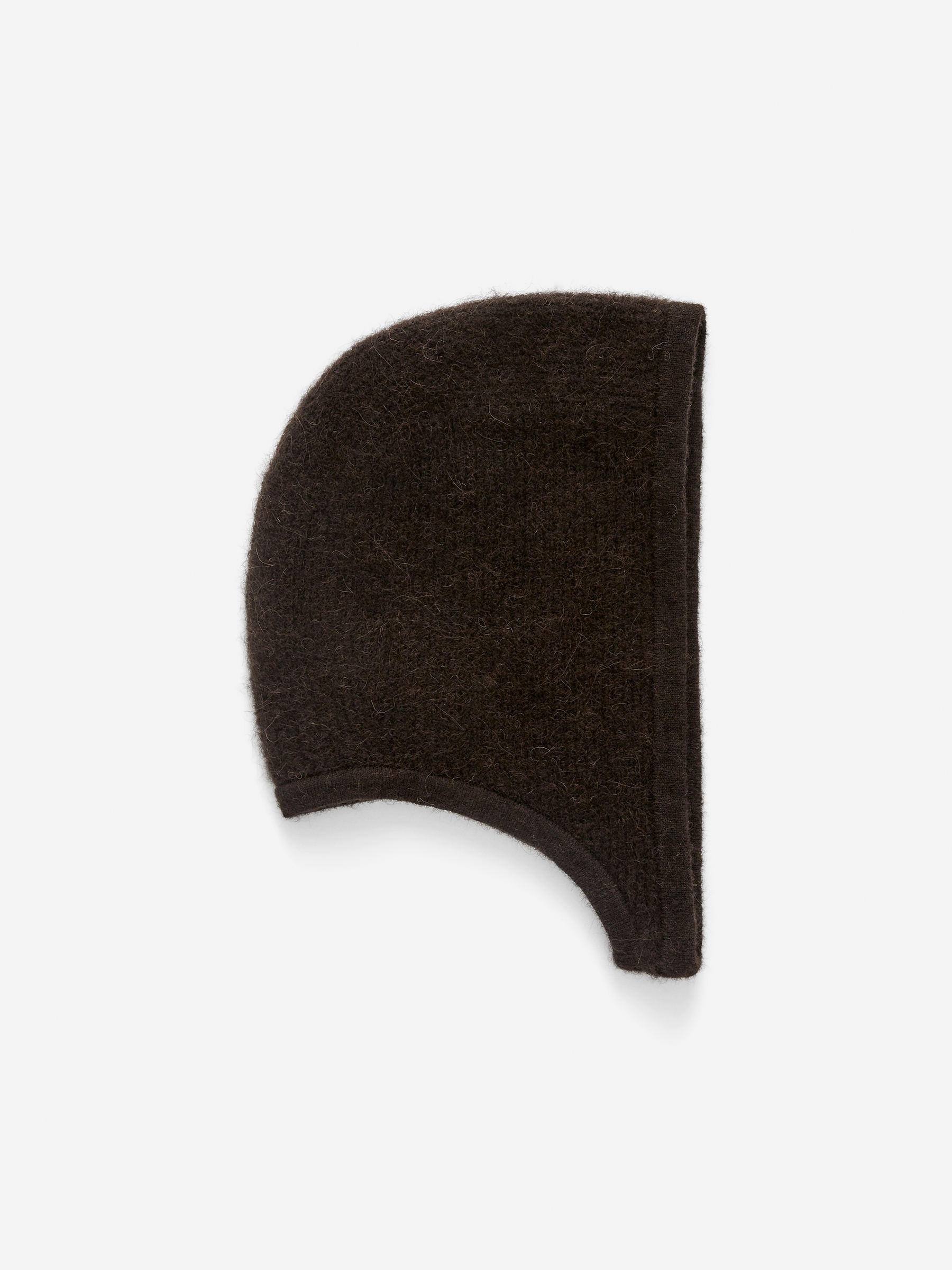 Alpaca-Wool Blend Hood-#3B312B-16567