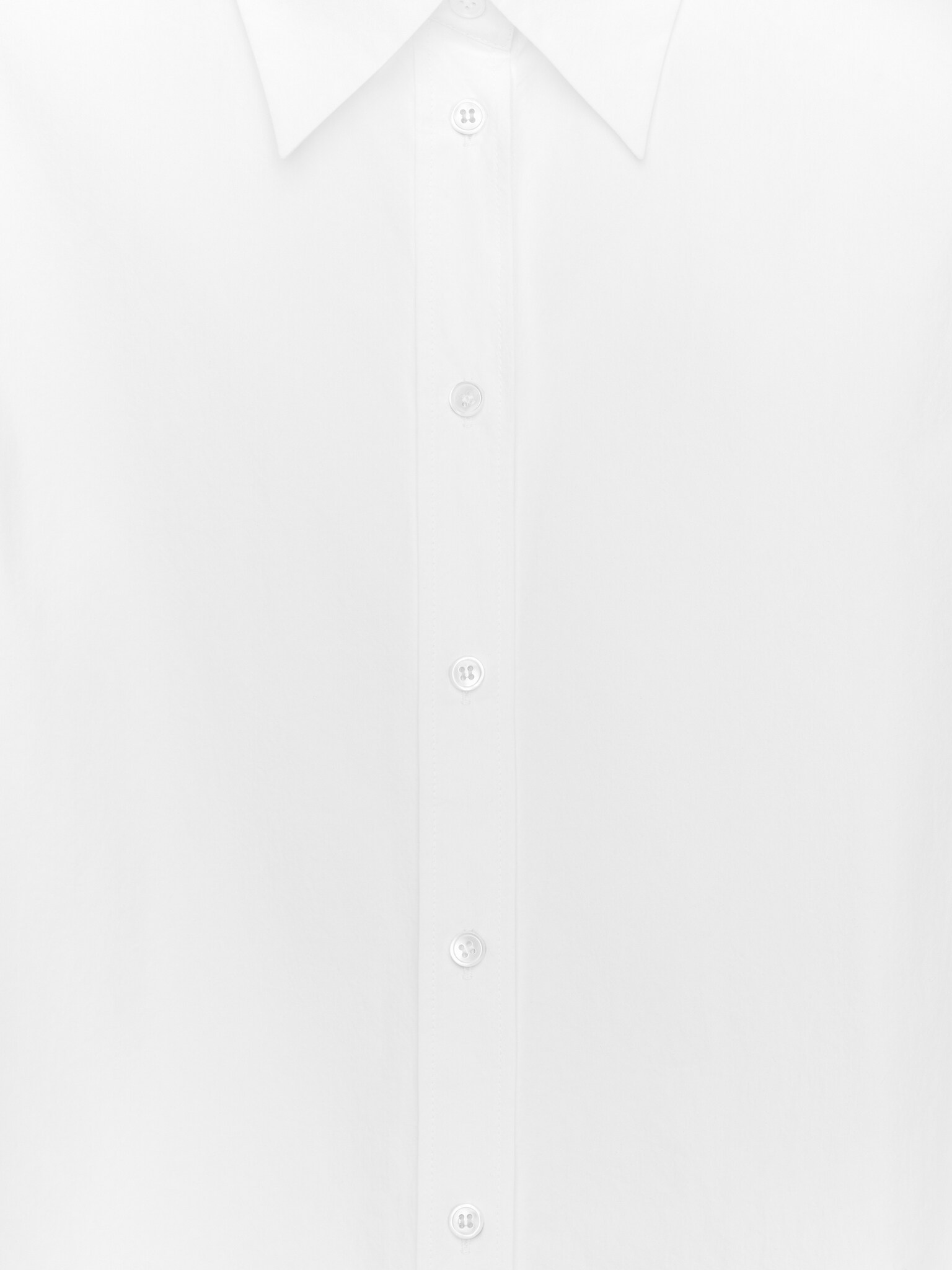 Košile s objemnými rukávy - Bílá/Černá - 2