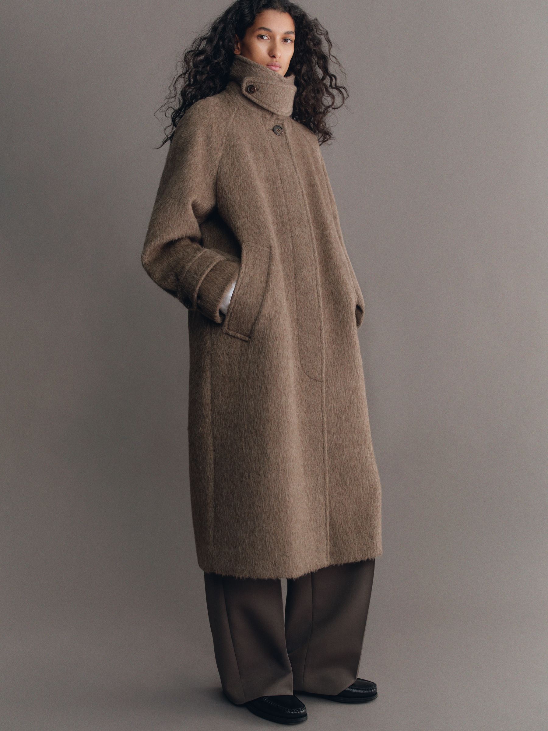 Tailored Wool-Blend Trousers - Dark Mole - Relaxed fit - Women - StillMedia/Environmental - 1