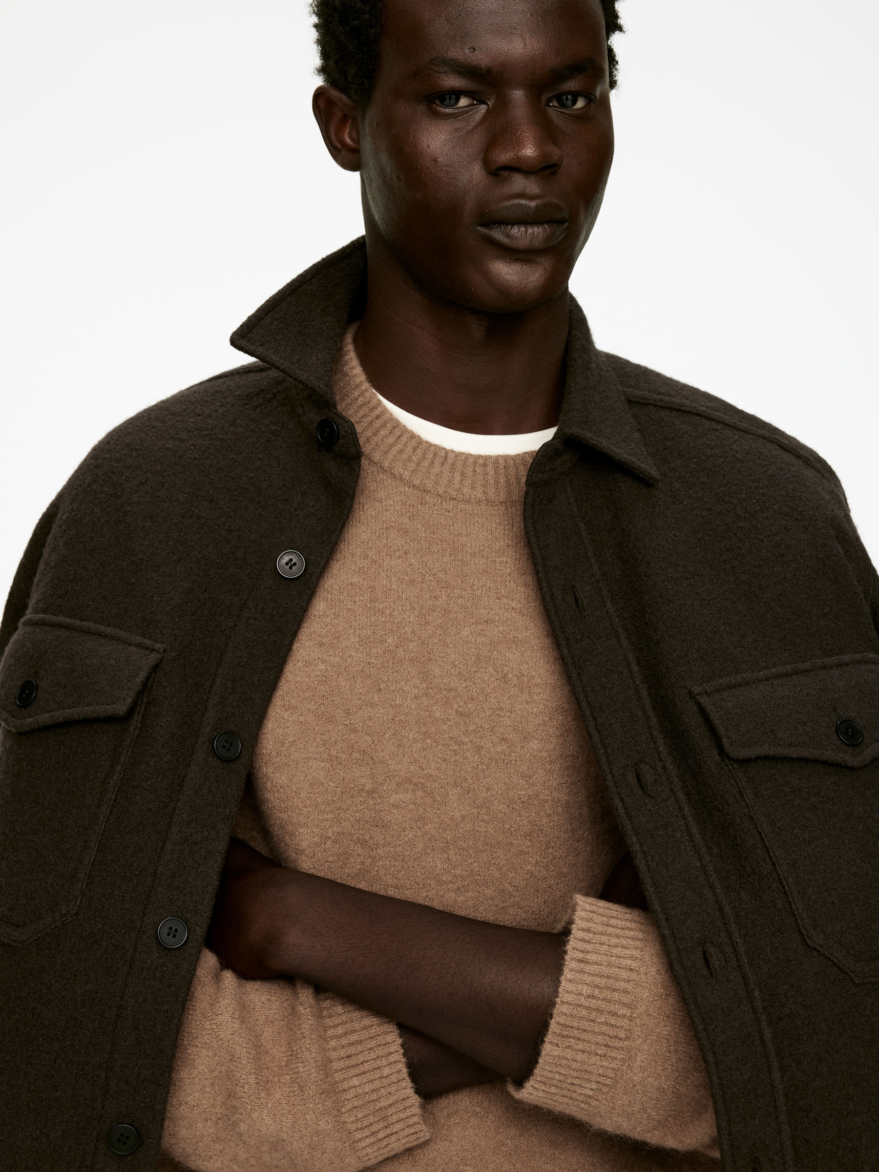 Alpaca-Wool Blend Jumper - Beige - Regular fit - Men - StillMedia/Lookbook - 4