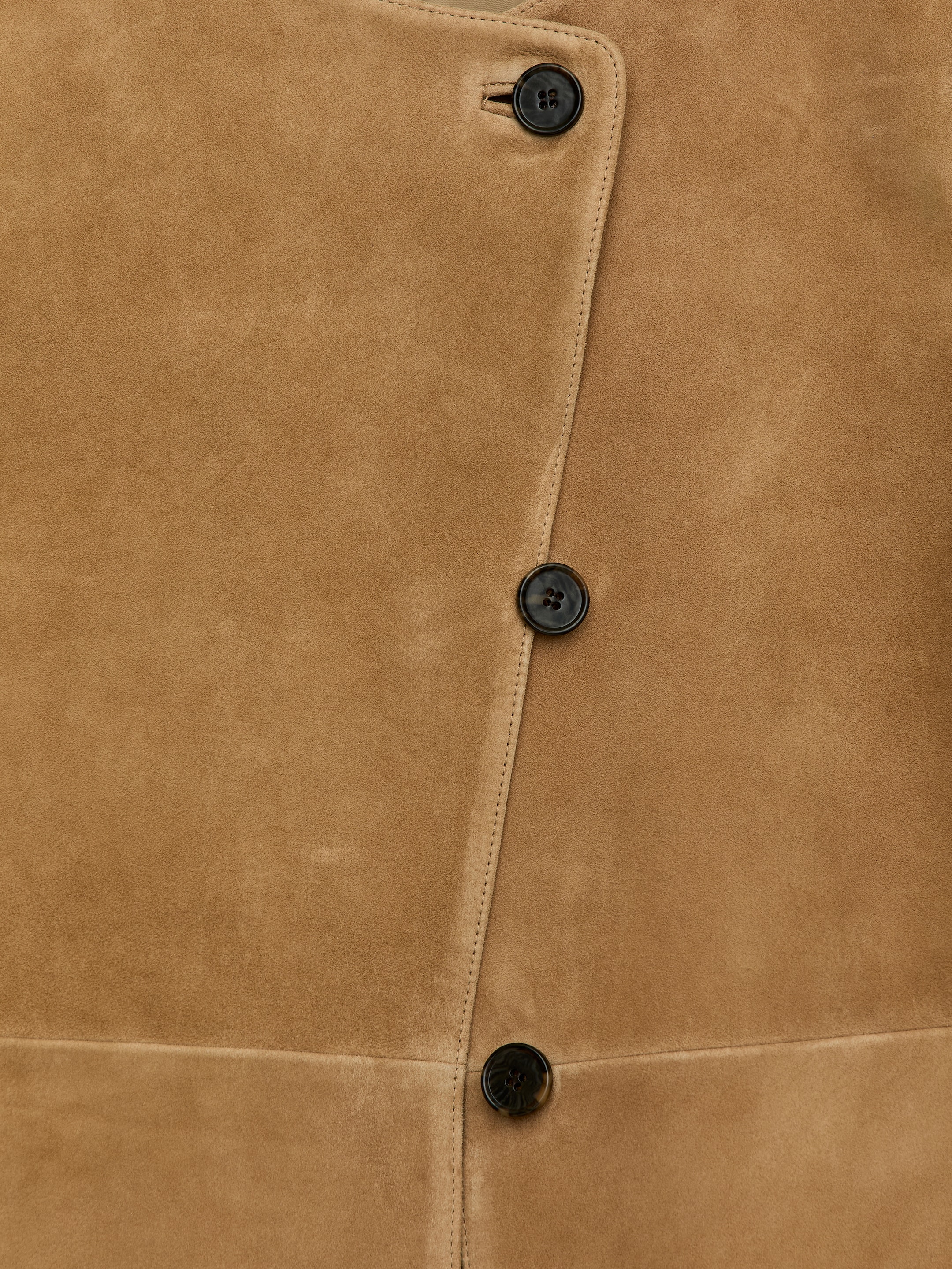 Giacca in pelle scamosciata - Beige - Regular fit - Women - StillMedia/DescriptiveDetail - 2