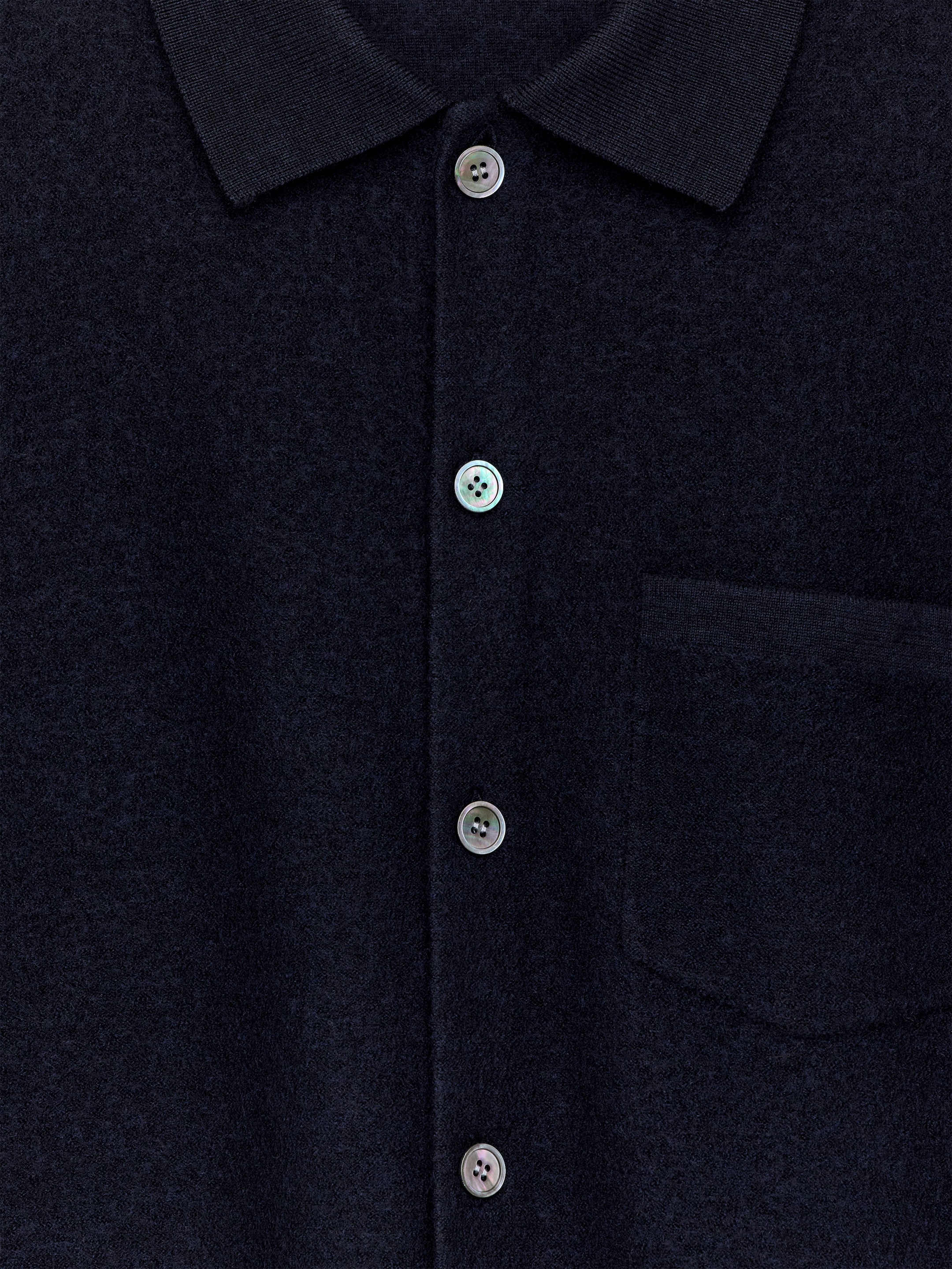 Cardigan en laine bouillie - Bleu foncé - Regular fit - Homme - StillMedia/DescriptiveDetail - 2