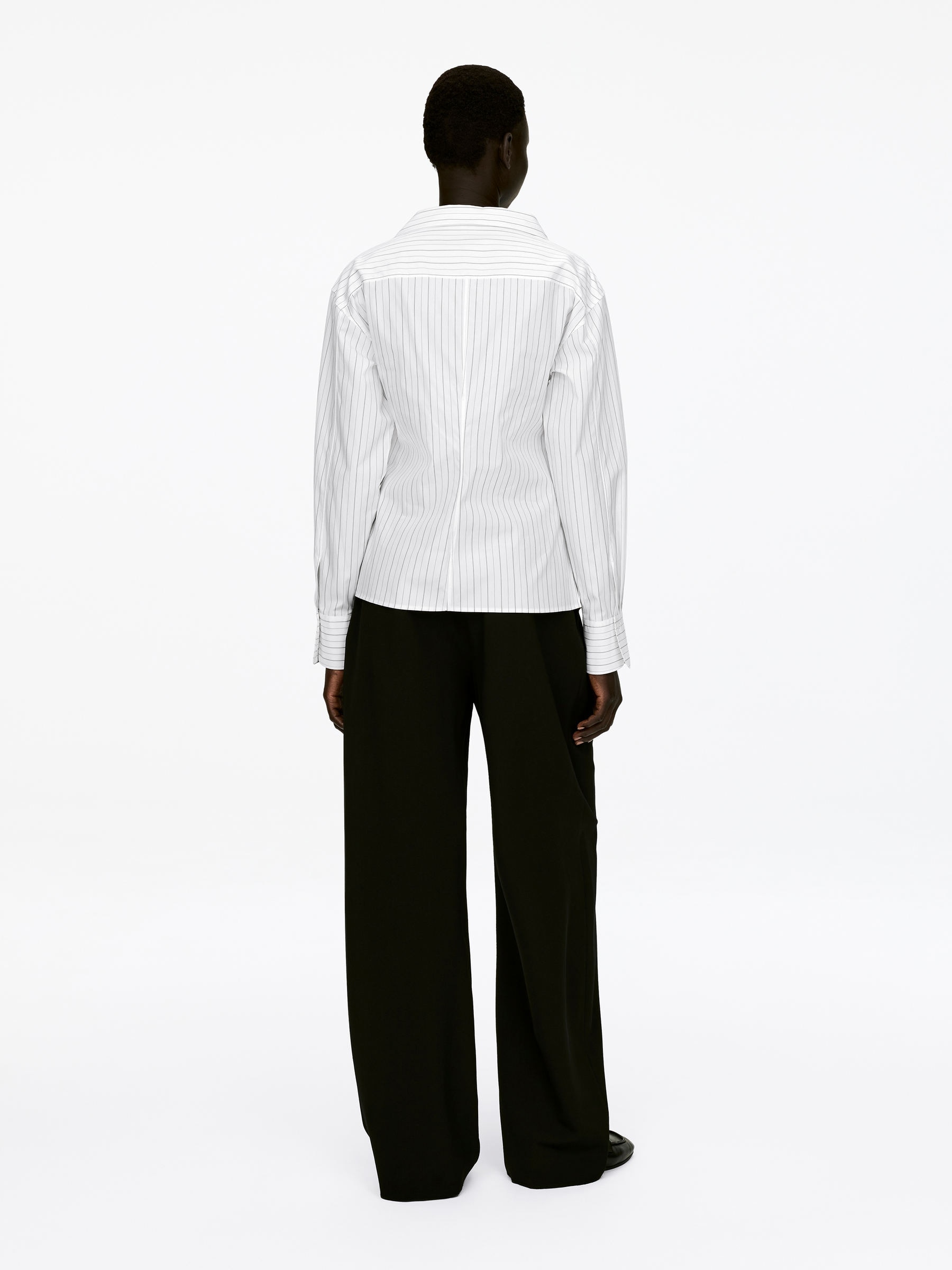 Deconstructed Cotton Blouse - White - Regular fit - Women - StillMedia/Lookbook - 5