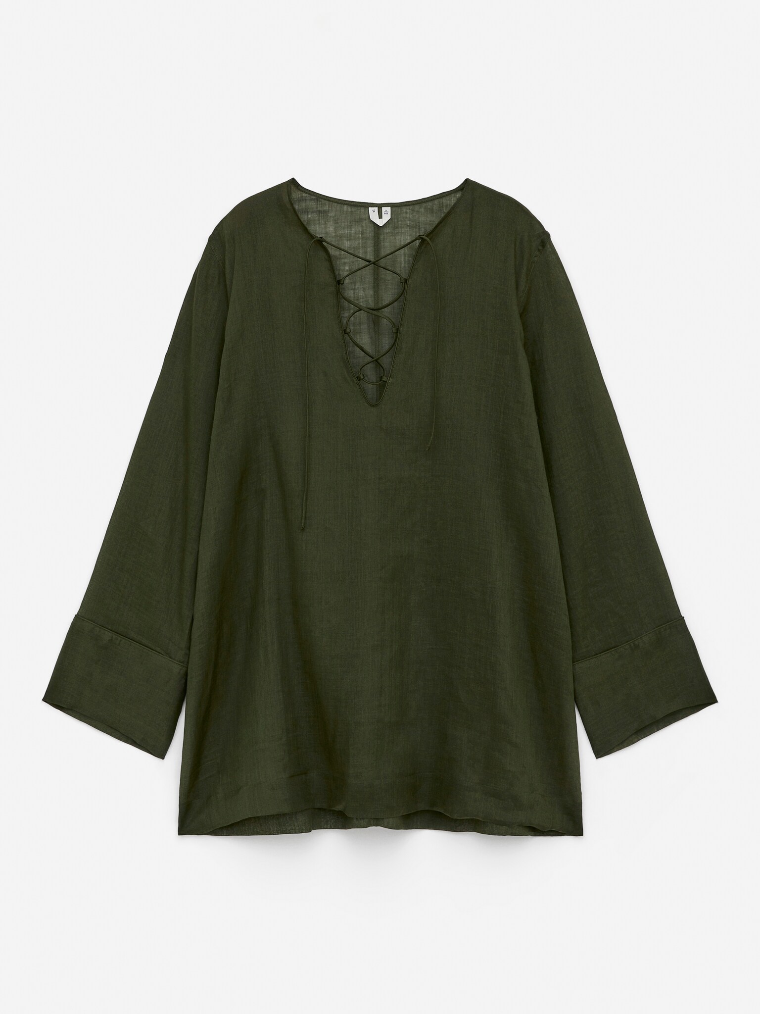 Ramie Beach Dress - Tmavozelená