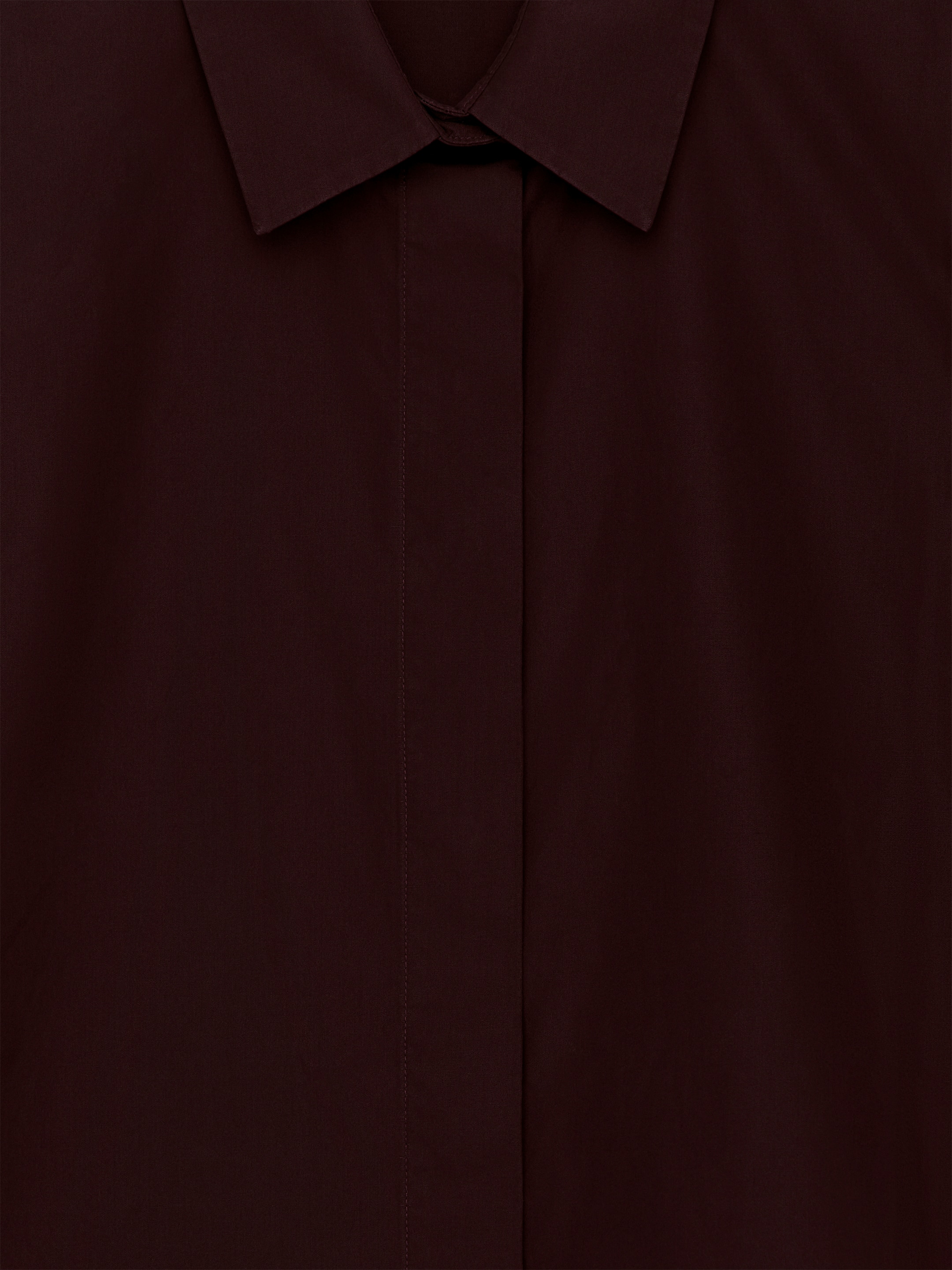 Poplinskjorta - Vinröd - Regular fit - Women - StillMedia/DescriptiveDetail - 3