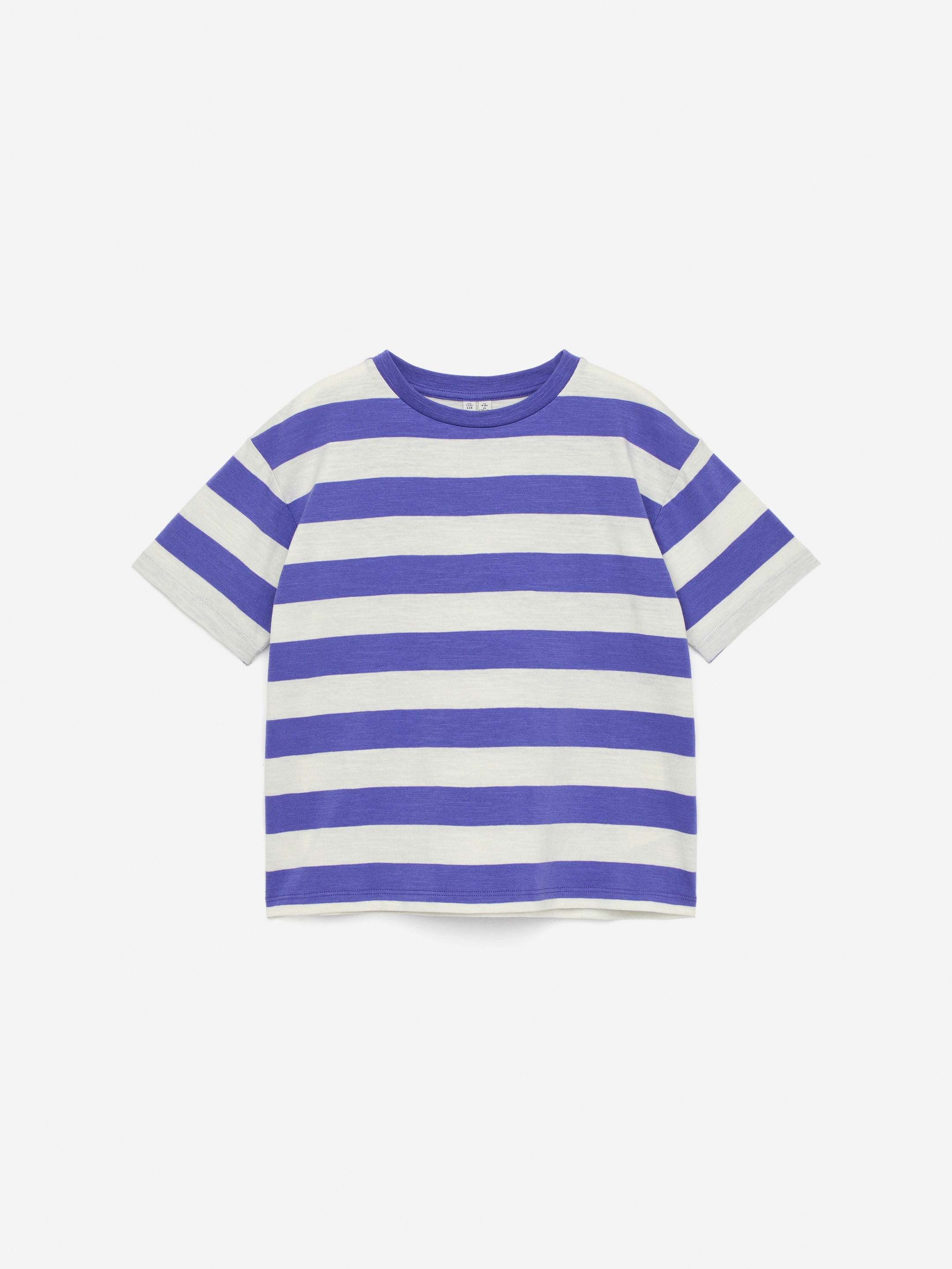 T-Shirt aus Flammengarn - Lila/weiß - Oversize - Kinder - StillMedia/DescriptiveStillLife - 1