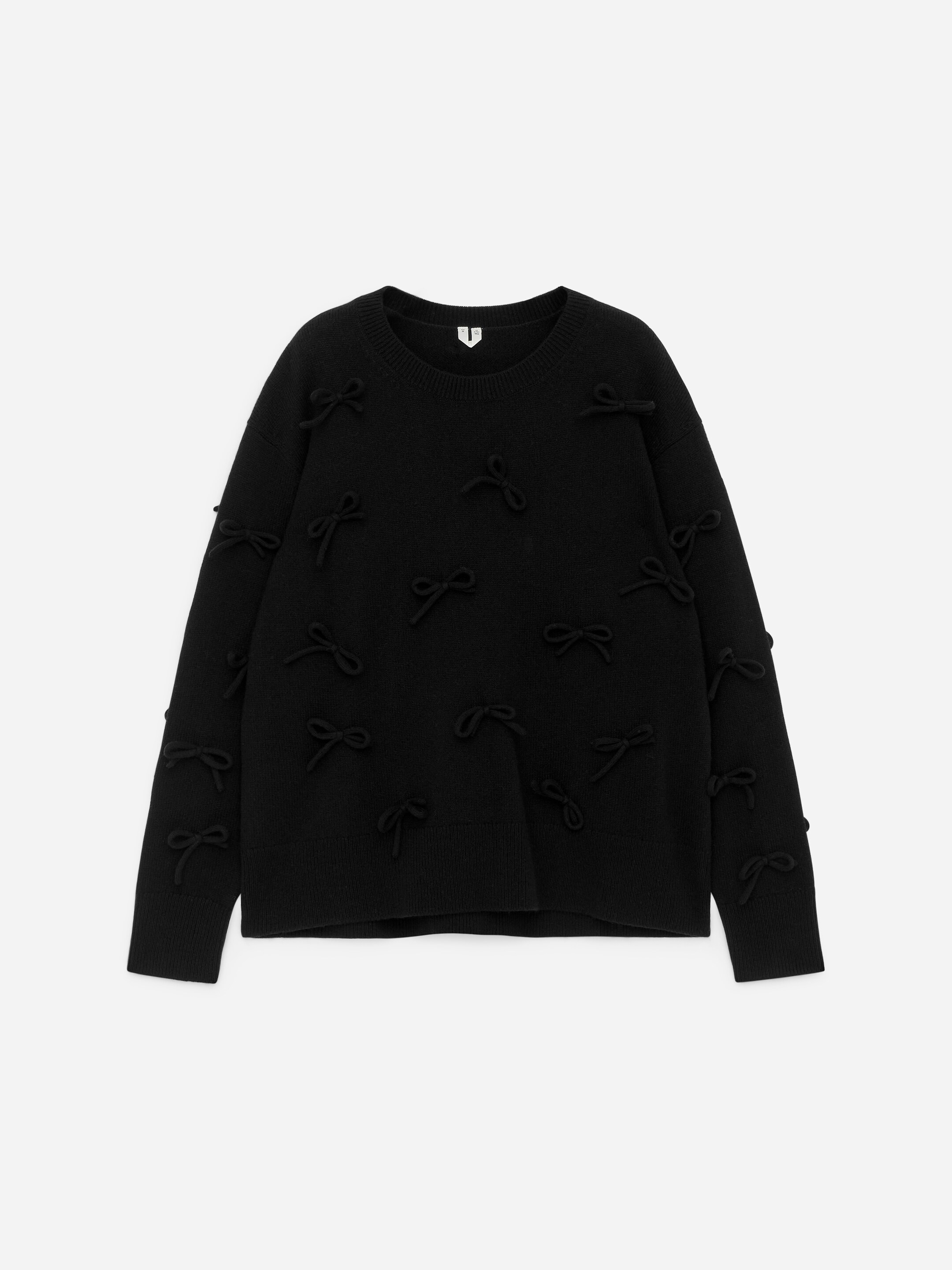 Maglione in lana con fiocchi-#11100f-17355