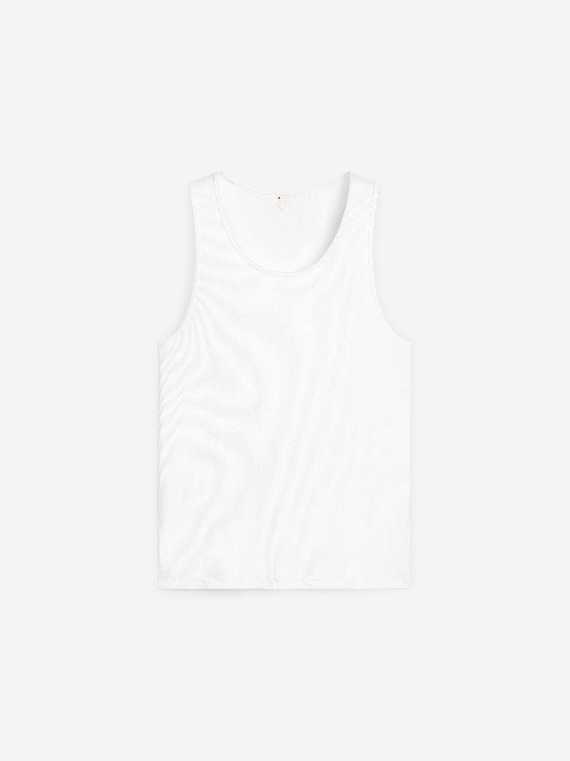 Débardeur côtelé - Blanc/Noir/Blanc