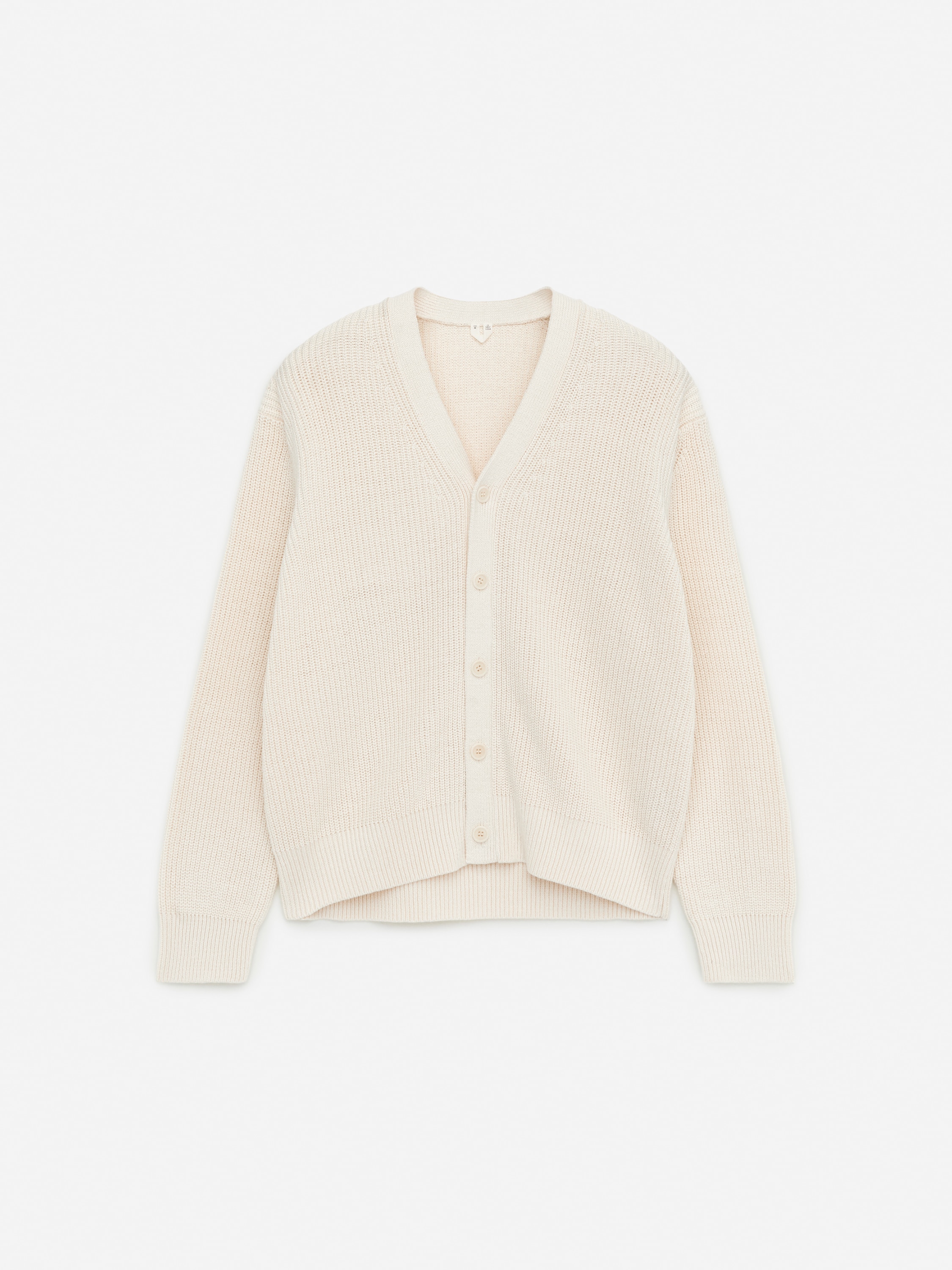 Cardigan din amestec de in - Off White