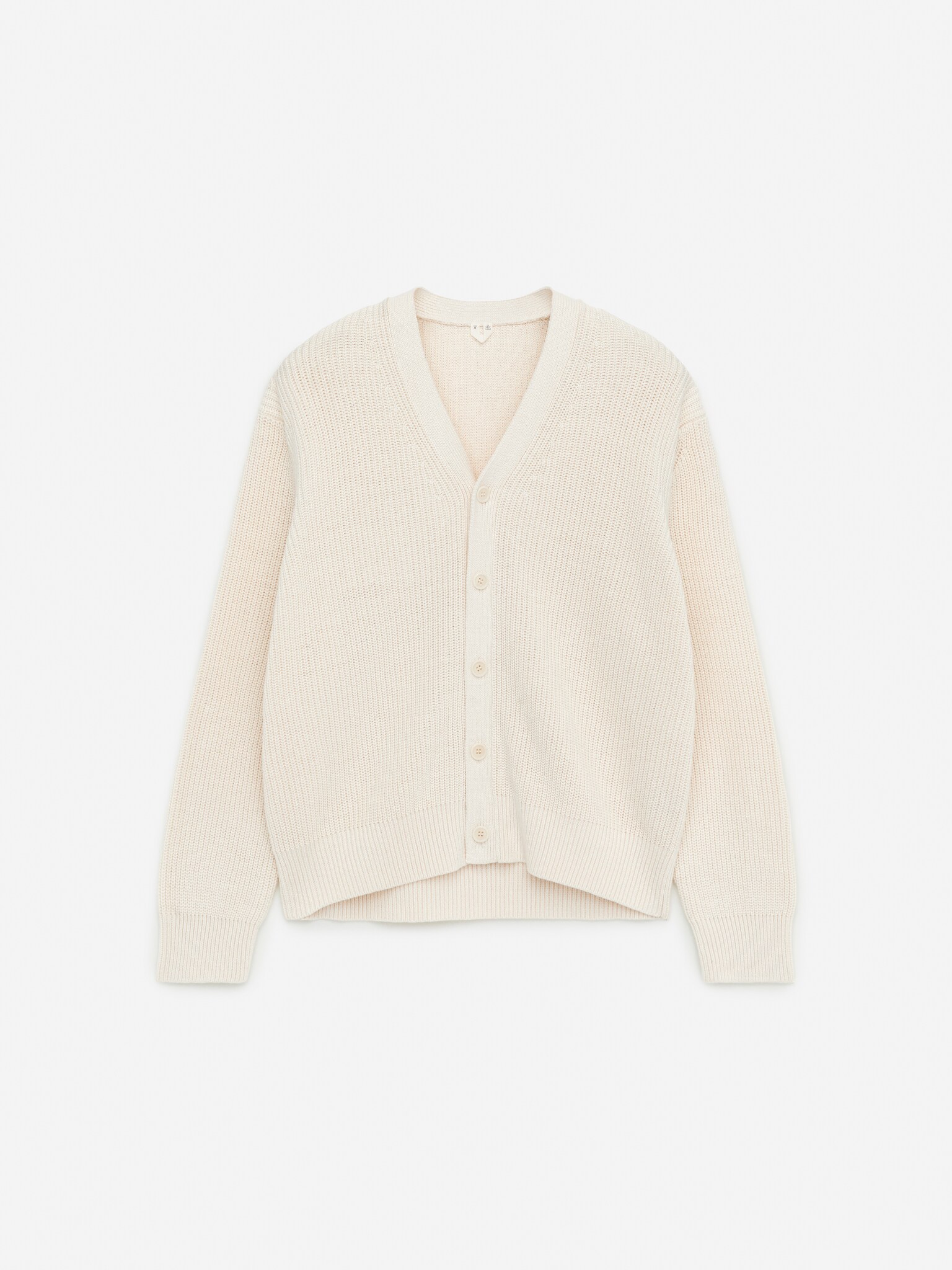 Kardigán z ľanovej zmesi - Off White