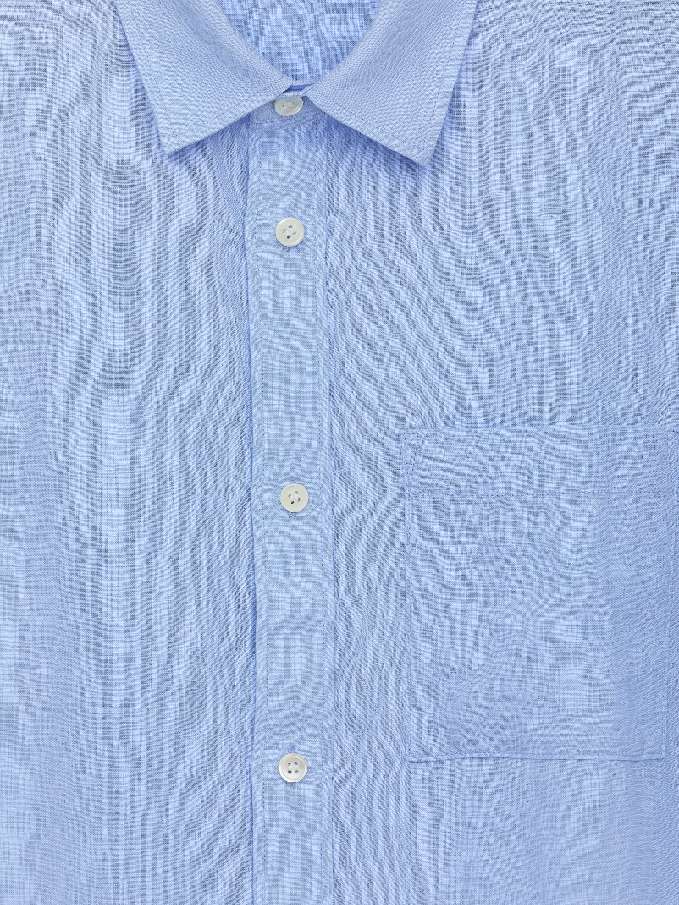 Agrandir l'image: Chemise décontractée en lin - Bleu ciel - HOMME | H&M BE 2