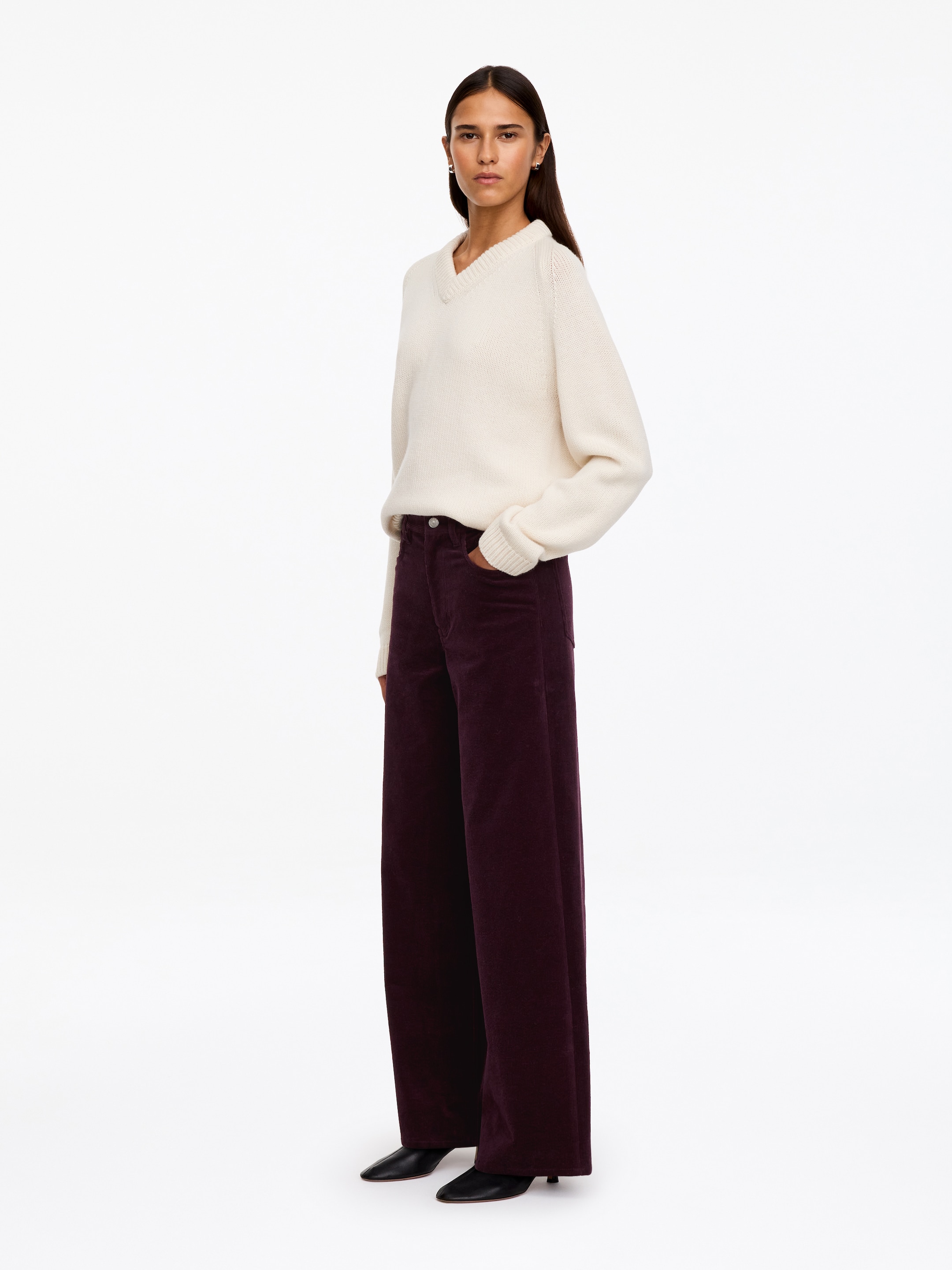 Cordhose - Burgunderrot - Regular Fit - women - StillMedia/Lookbook - 5