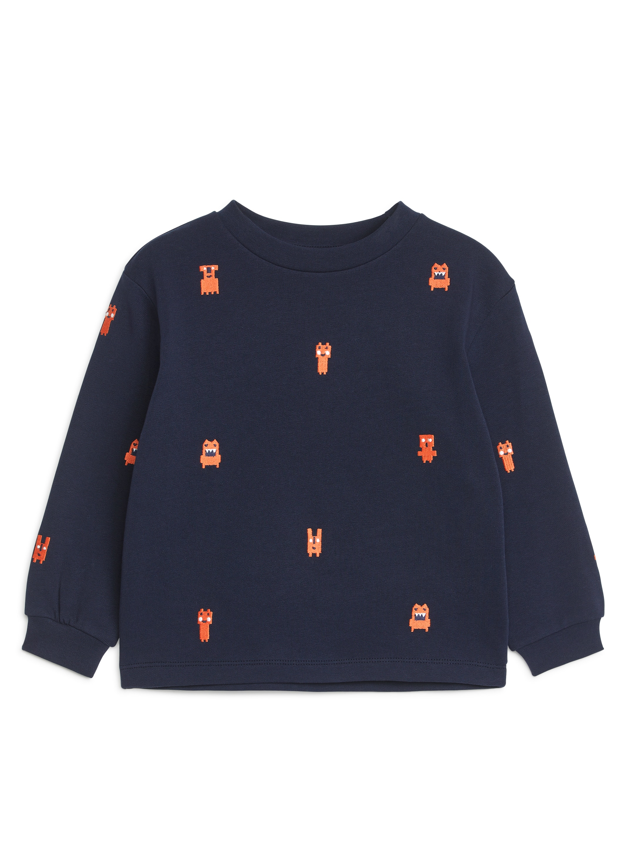 Embroidered Sweatshirt - Dark Blue - Regular fit - Children - StillMedia/DescriptiveStillLife - 3