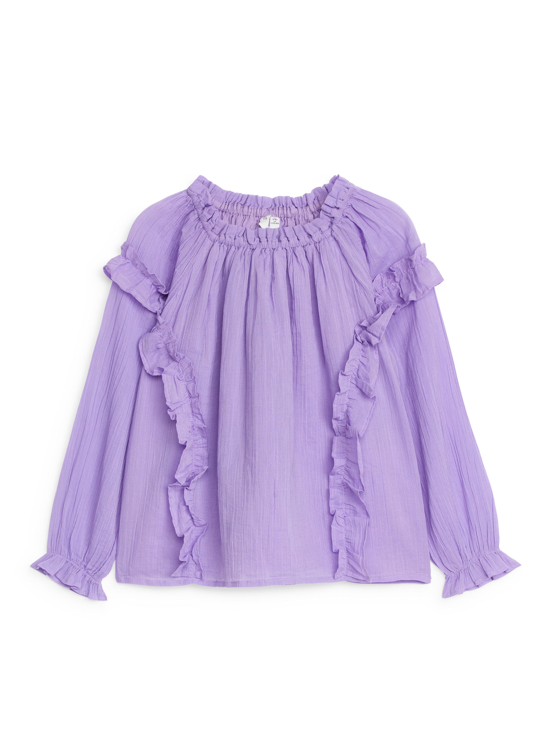 Rüschenbluse in Crinkle-Optik - Lila - Regular Fit - Kinder - StillMedia/DescriptiveStillLife - 3