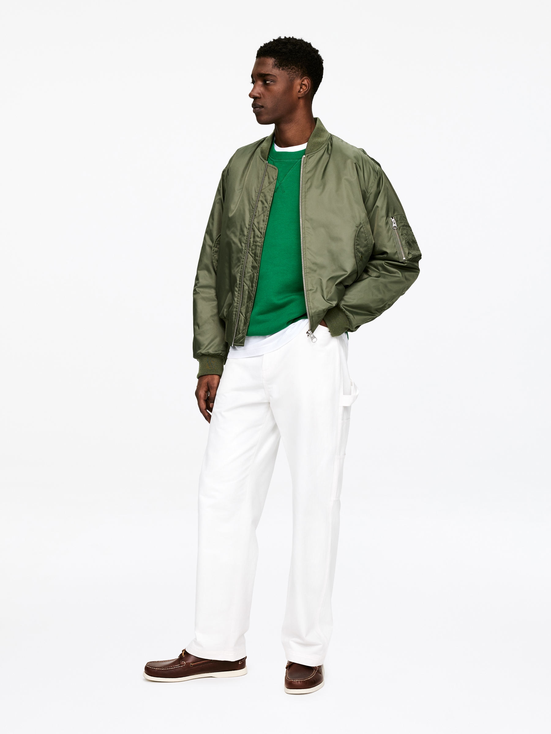 Loose-Fit Sweatshirt - Green - Loose fit - Men - StillMedia/Lookbook - 4
