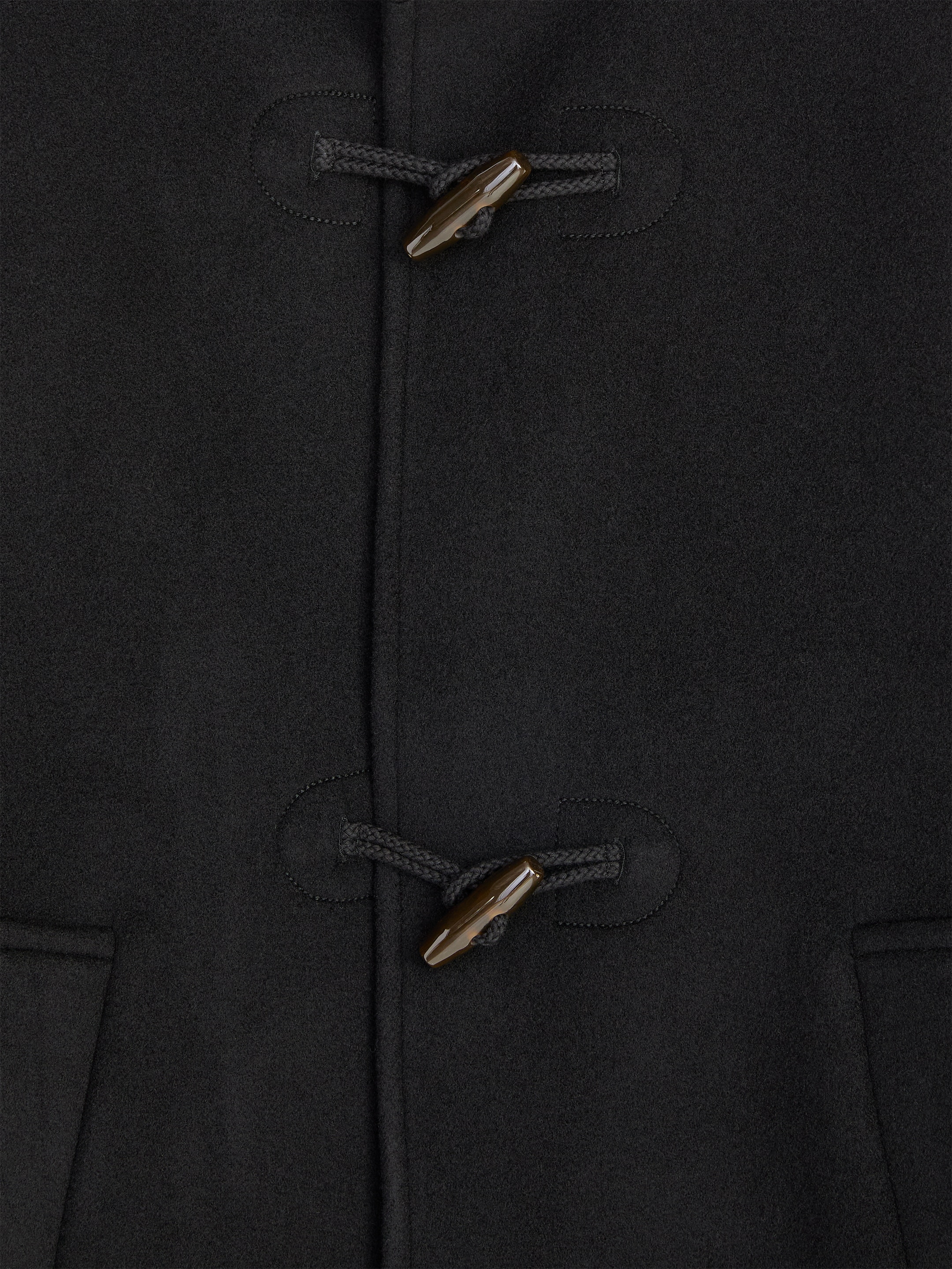 Chaqueta corta de paño grueso en mezcla de lana - Negro - Corte estándar - women - StillMedia/DescriptiveDetail - 2